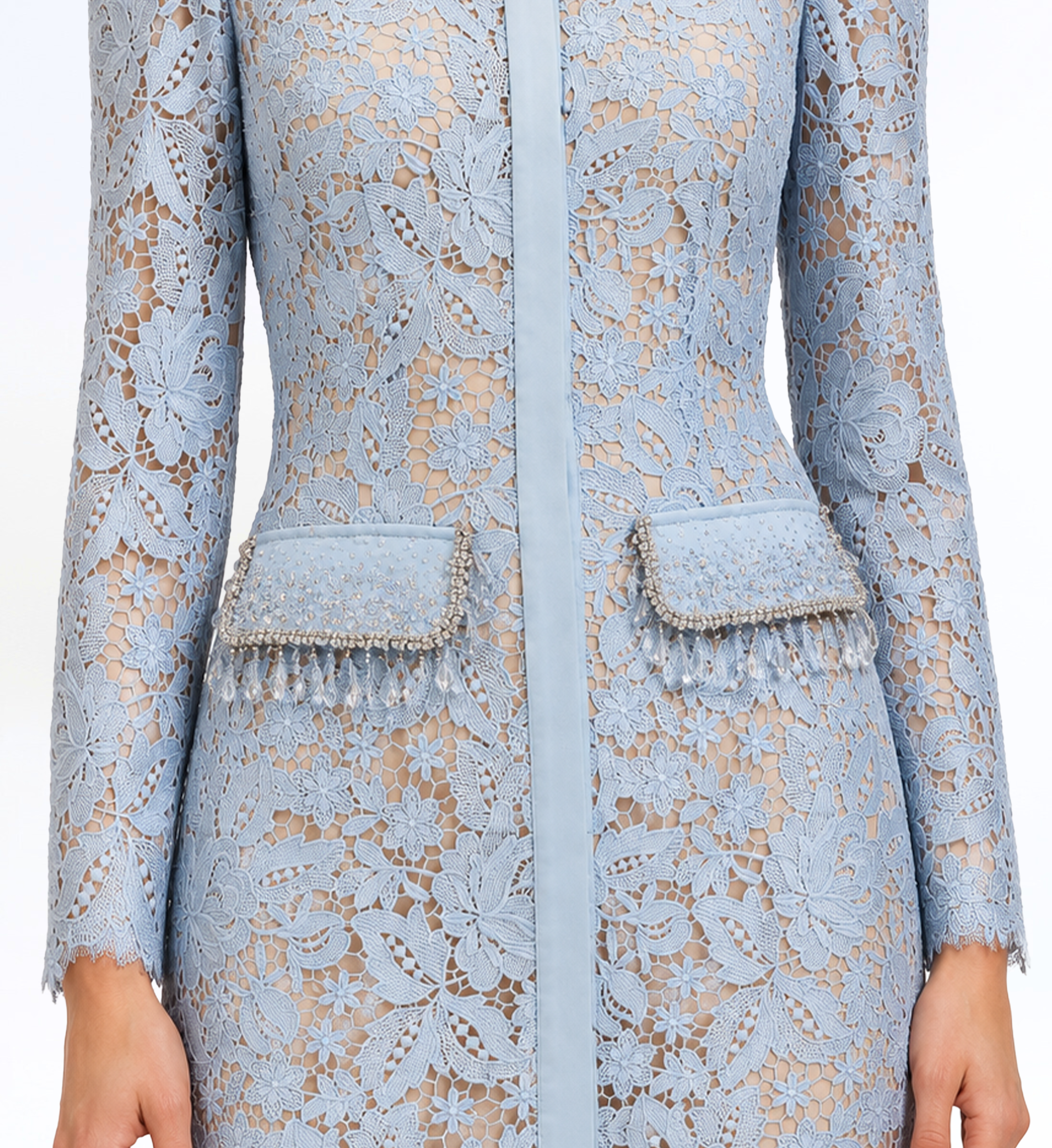 LACE COAT DRESS