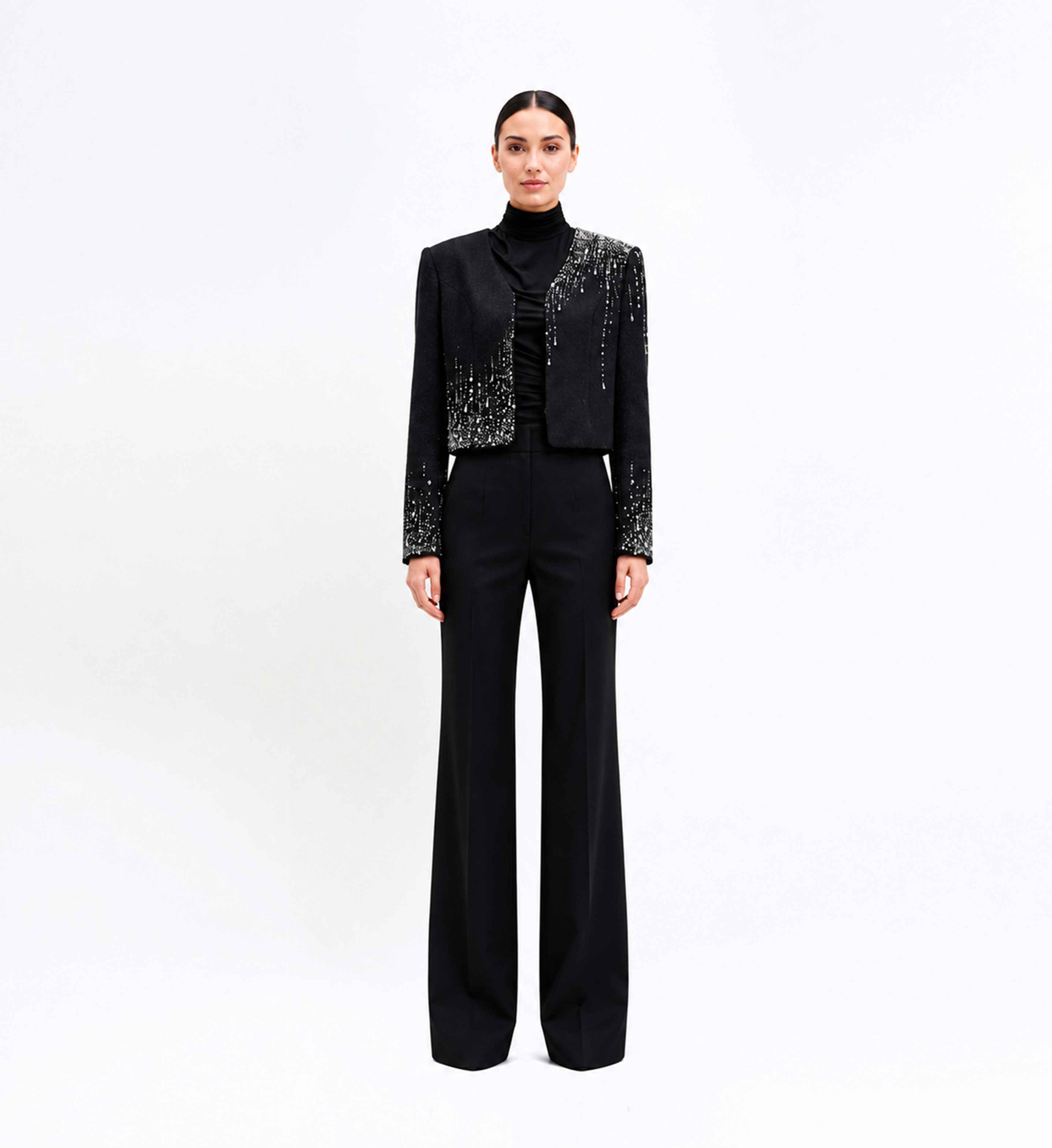 Cropped Wool Blazer