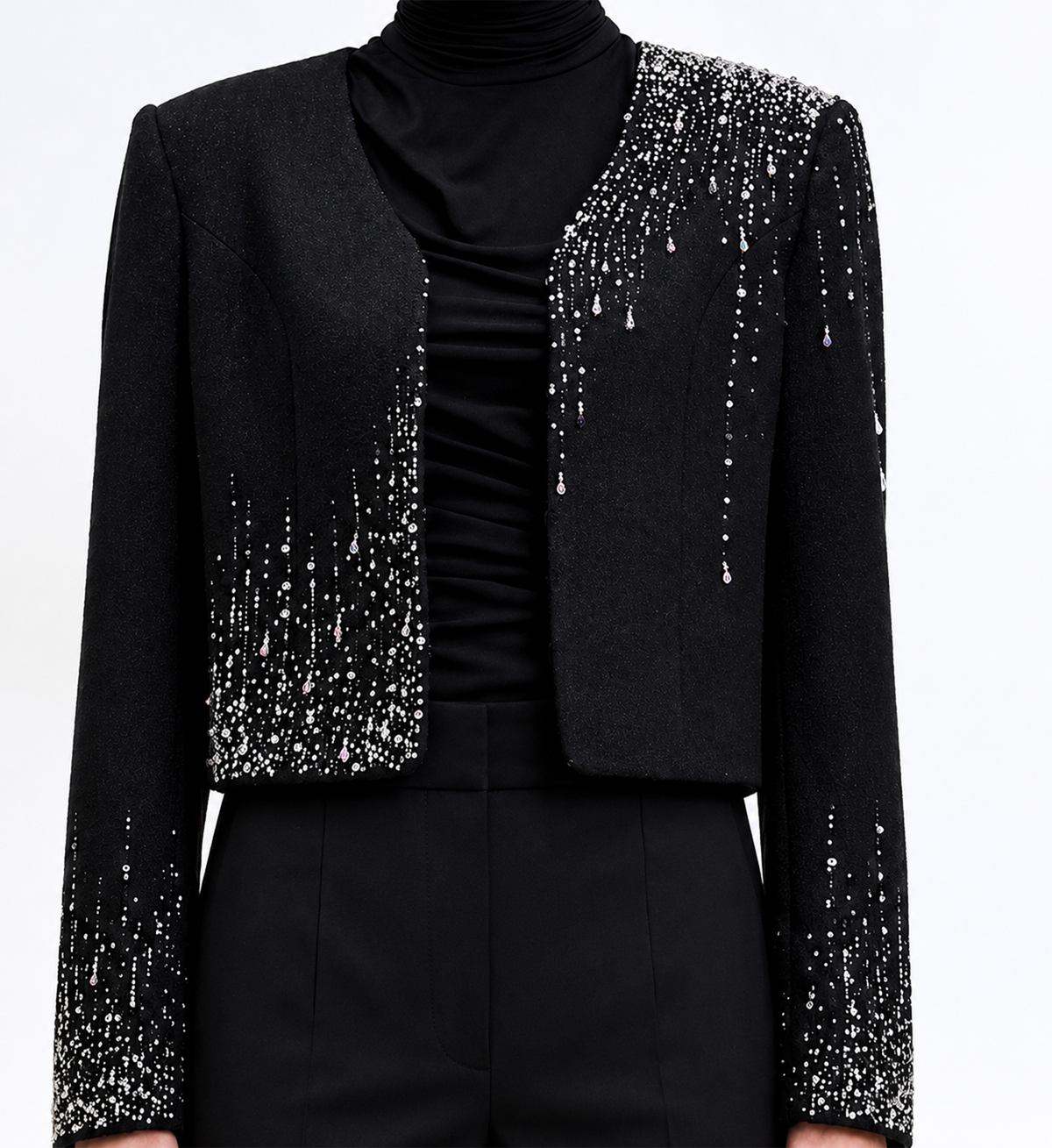 Cropped Wool Blazer