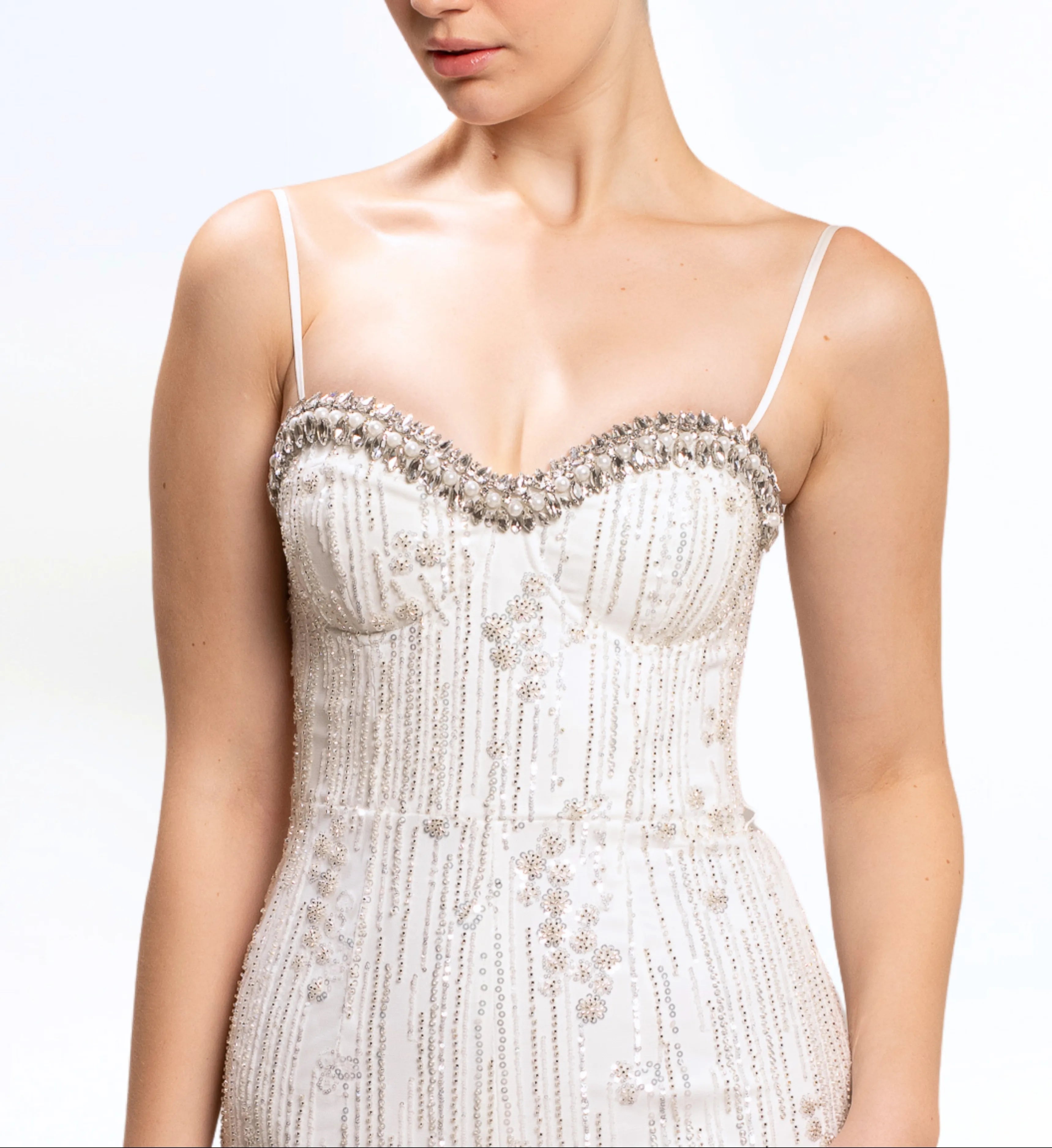 BEAD EMBROIDERED JUMPSUIT