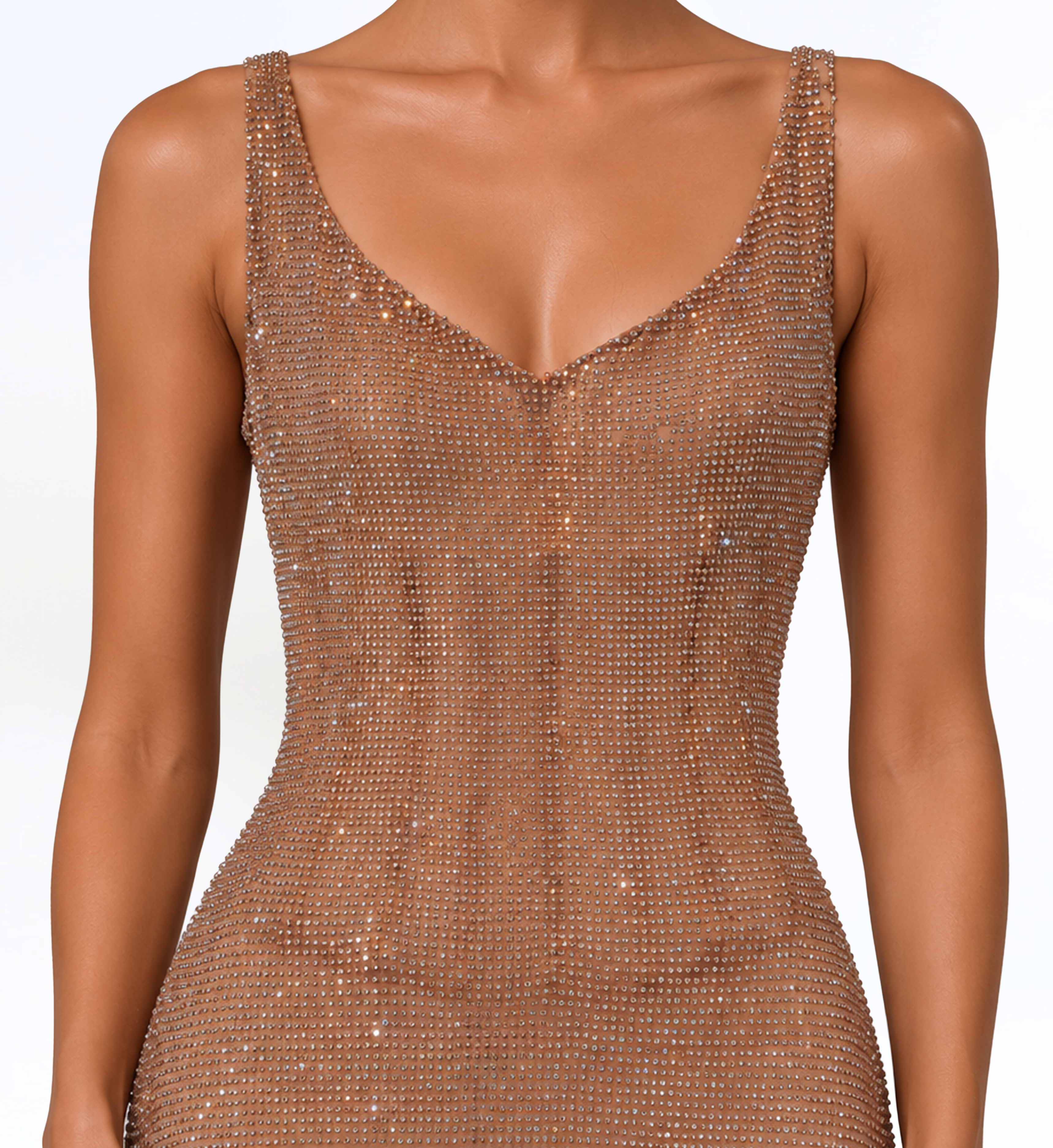 ROSE GOLD SEQUIN COLUMN GOWN