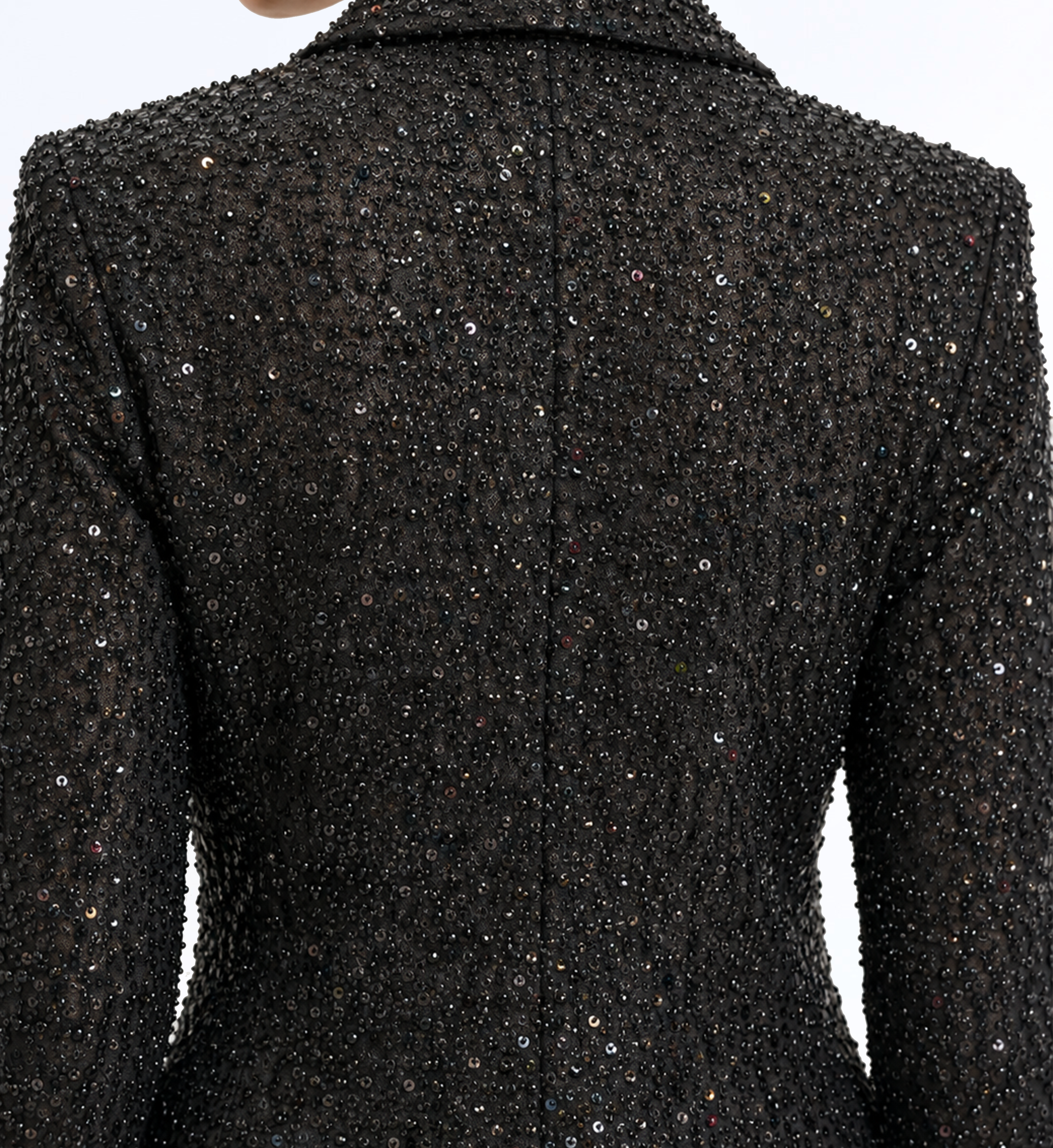 Beaded Blazer And Gradient Pants Set