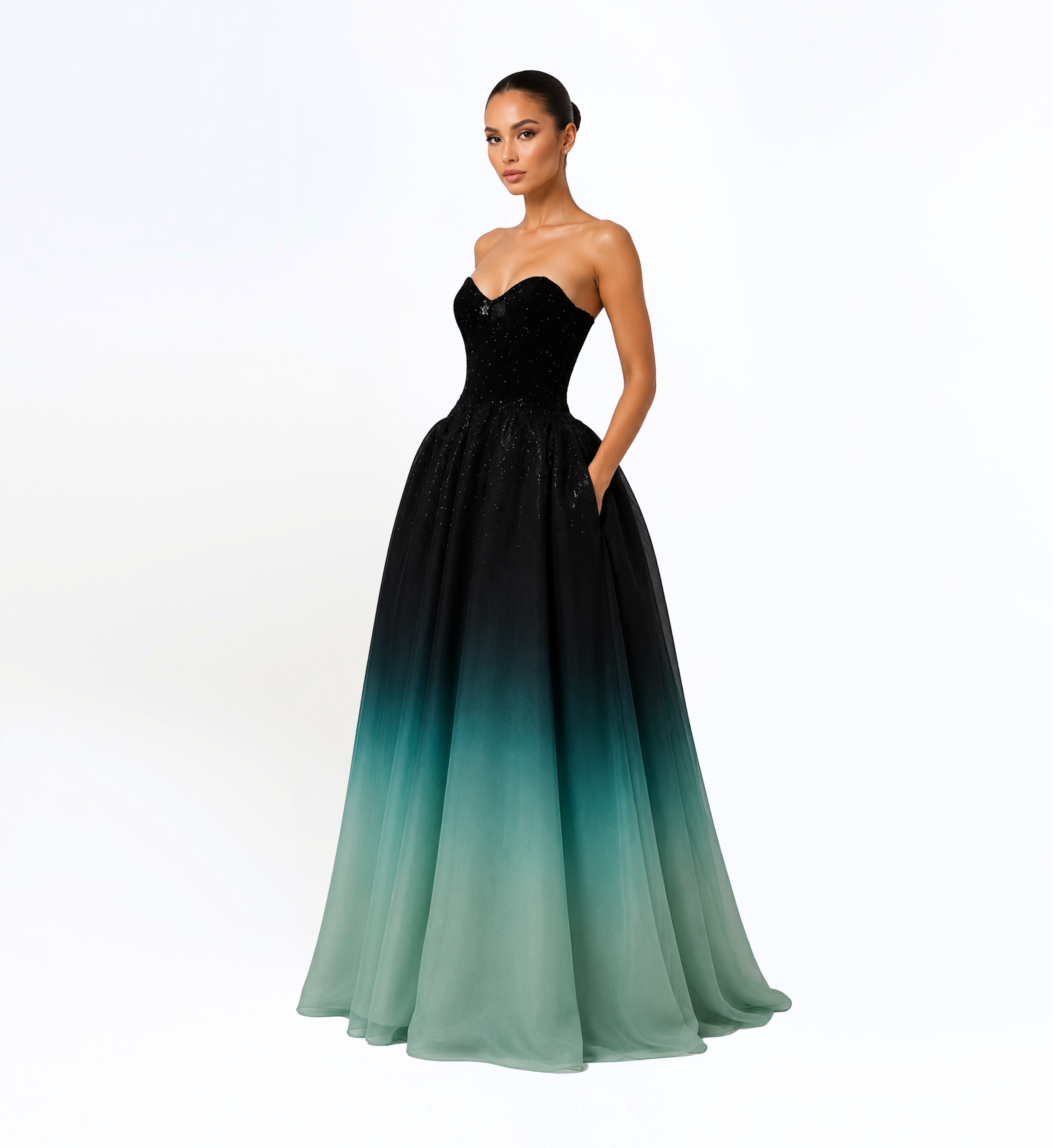 OMBR TULLE GOWN