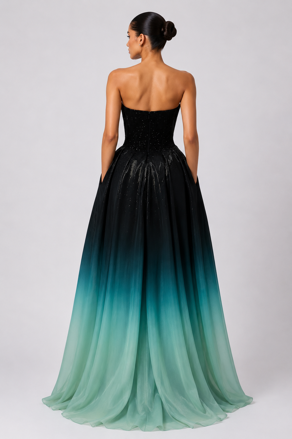 OMBRÉ TULLE GOWN