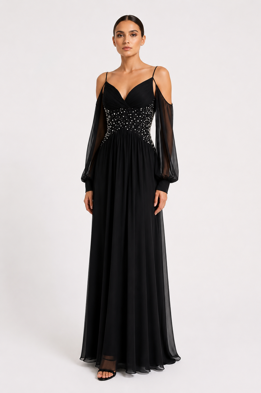Off-Shoulder Long Dress