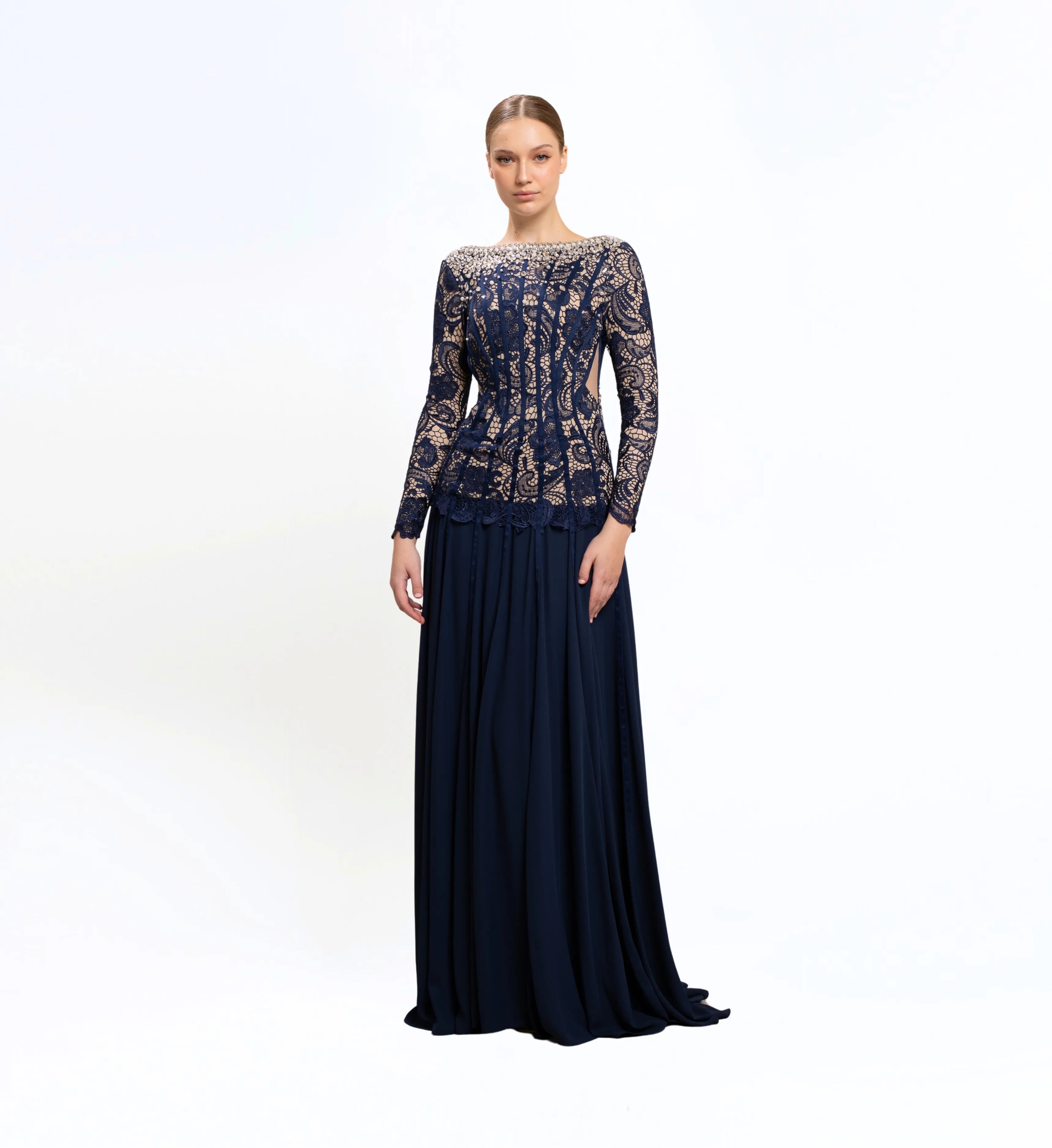 CORSET LACE LONG DRESS