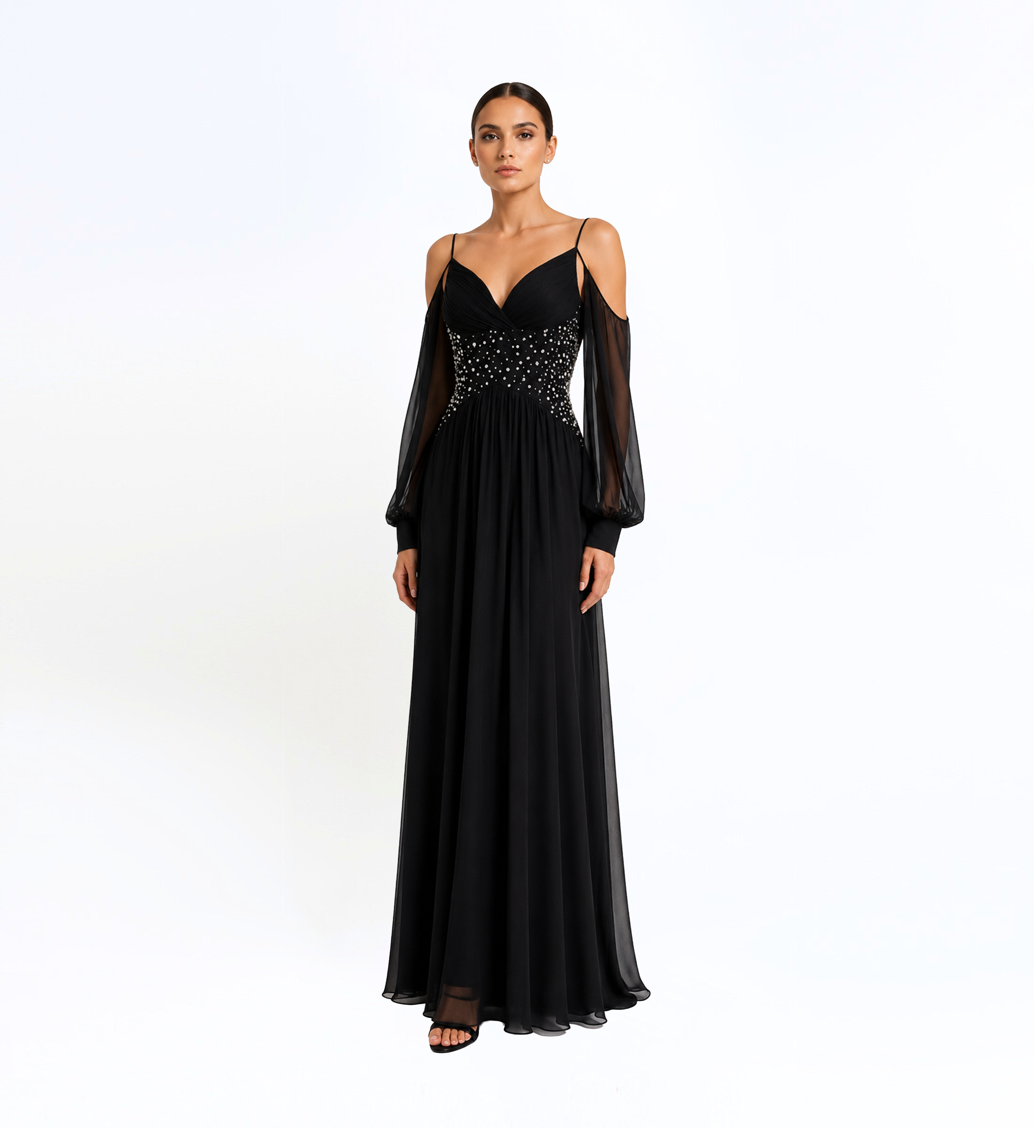 Off-Shoulder Long Dress