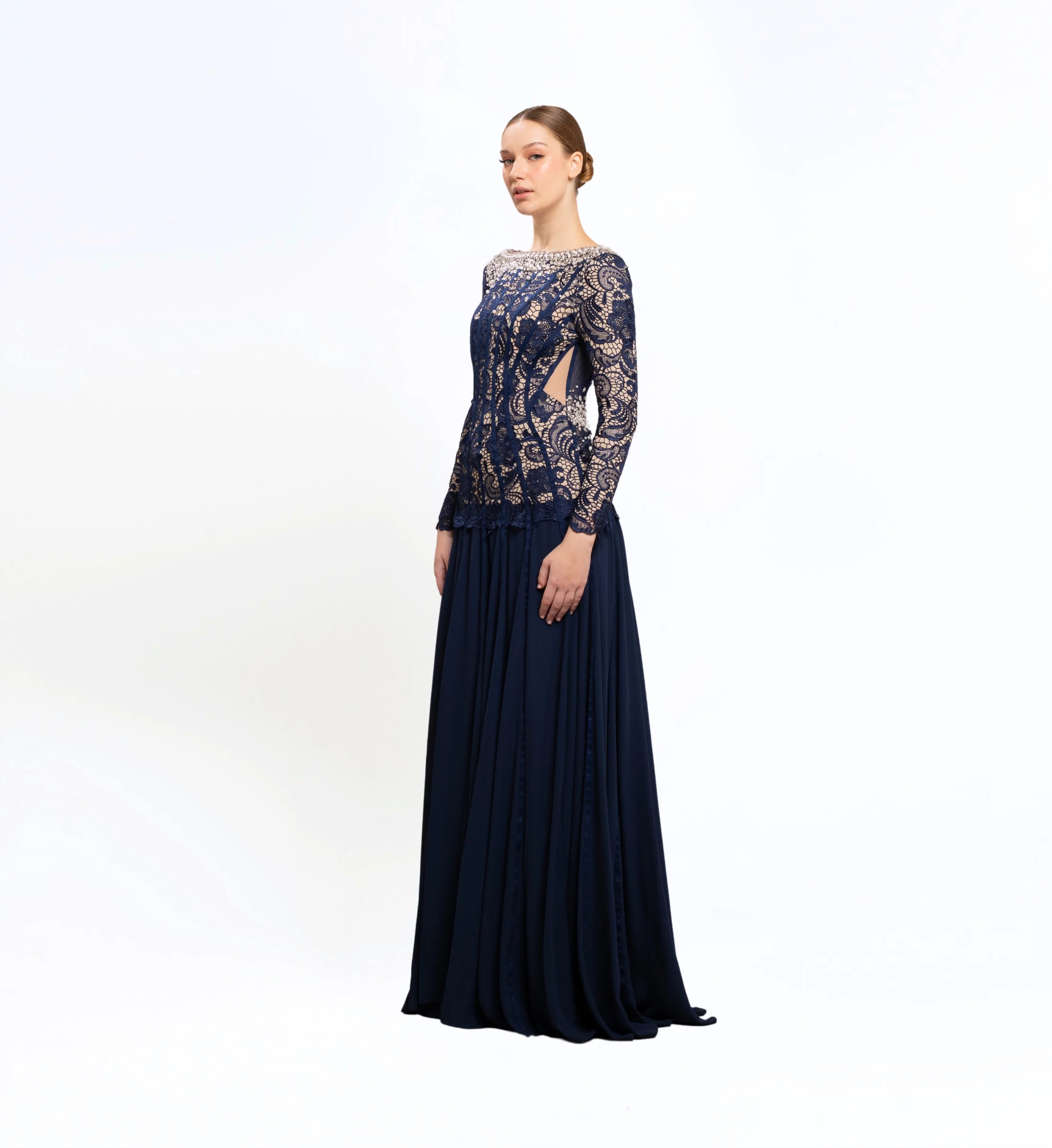 CORSET LACE LONG DRESS