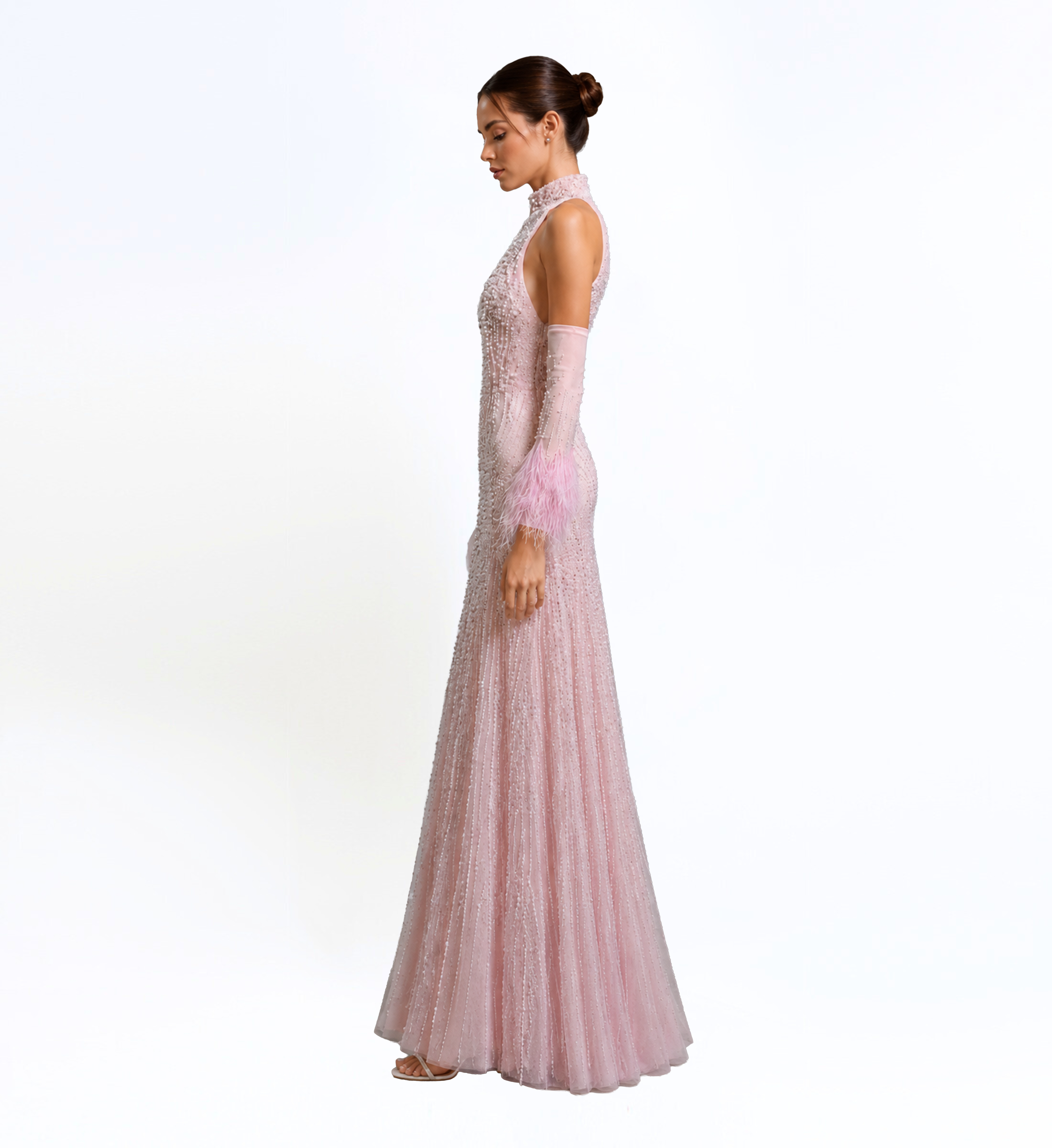 Beaded Long Dress