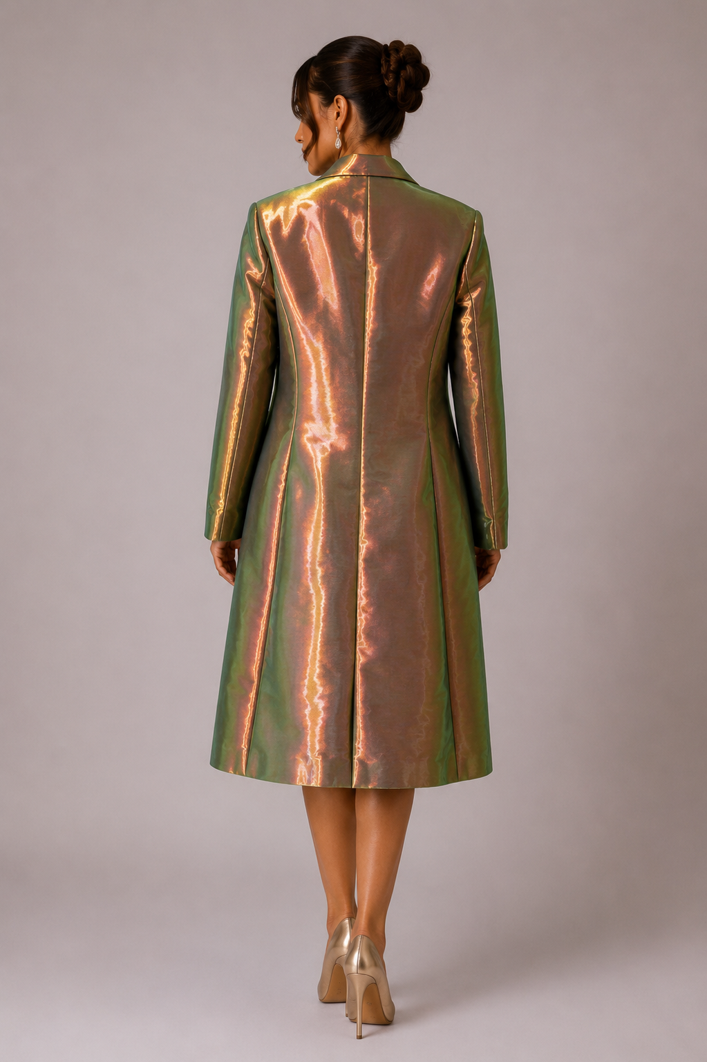 IRIDESCENT TAILORED COAT
