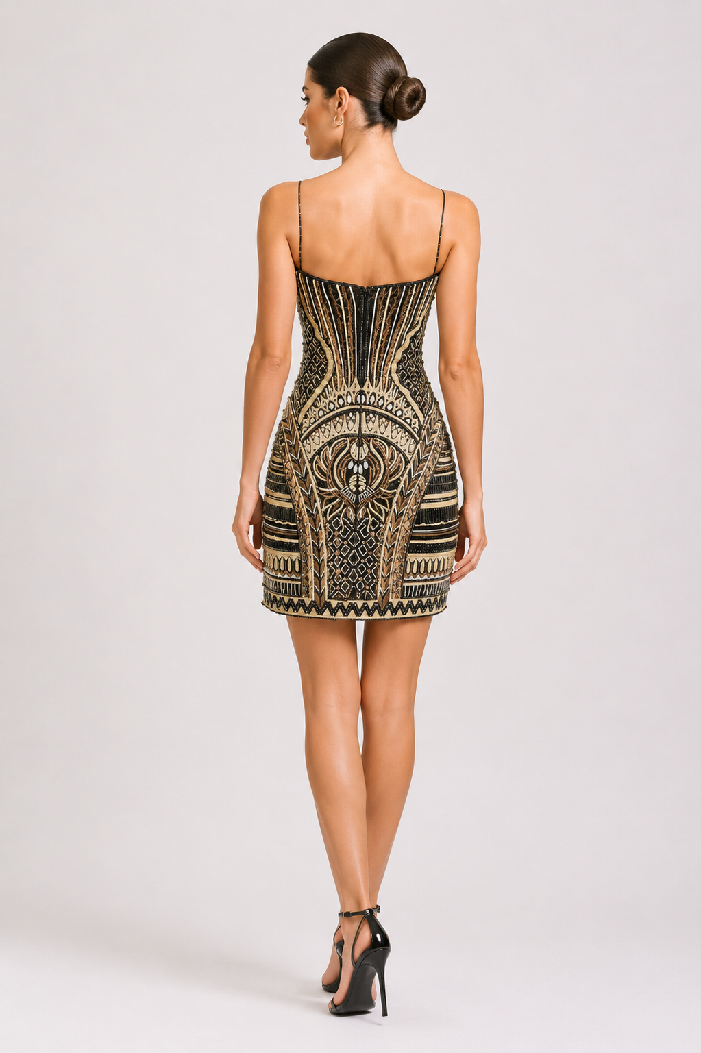 Embroidered Midi Dress