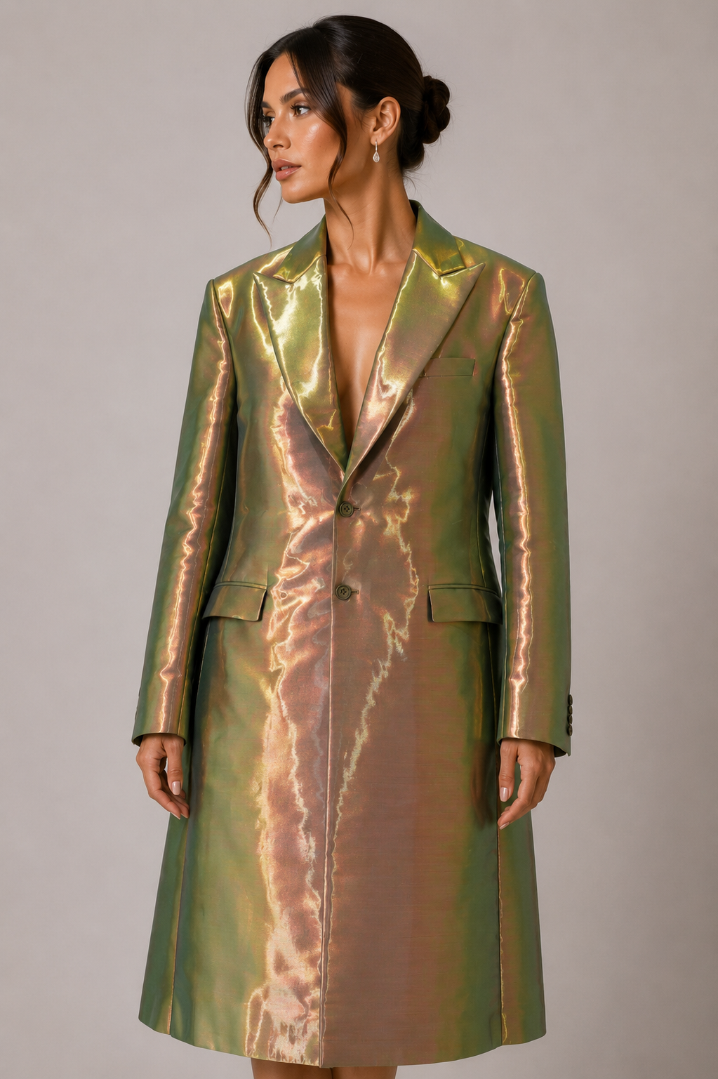 IRIDESCENT TAILORED COAT