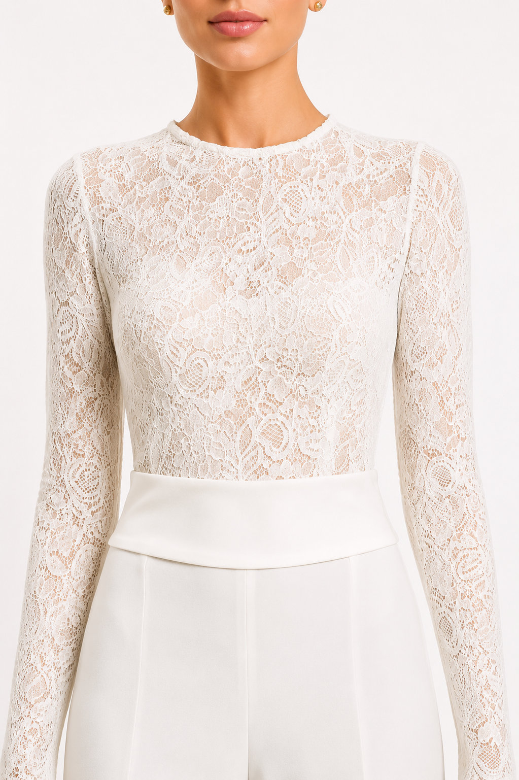 Lace Longsleeve Jumpsuit