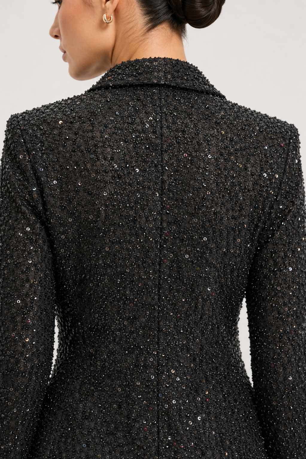 Beaded Blazer And Gradient Pants Set