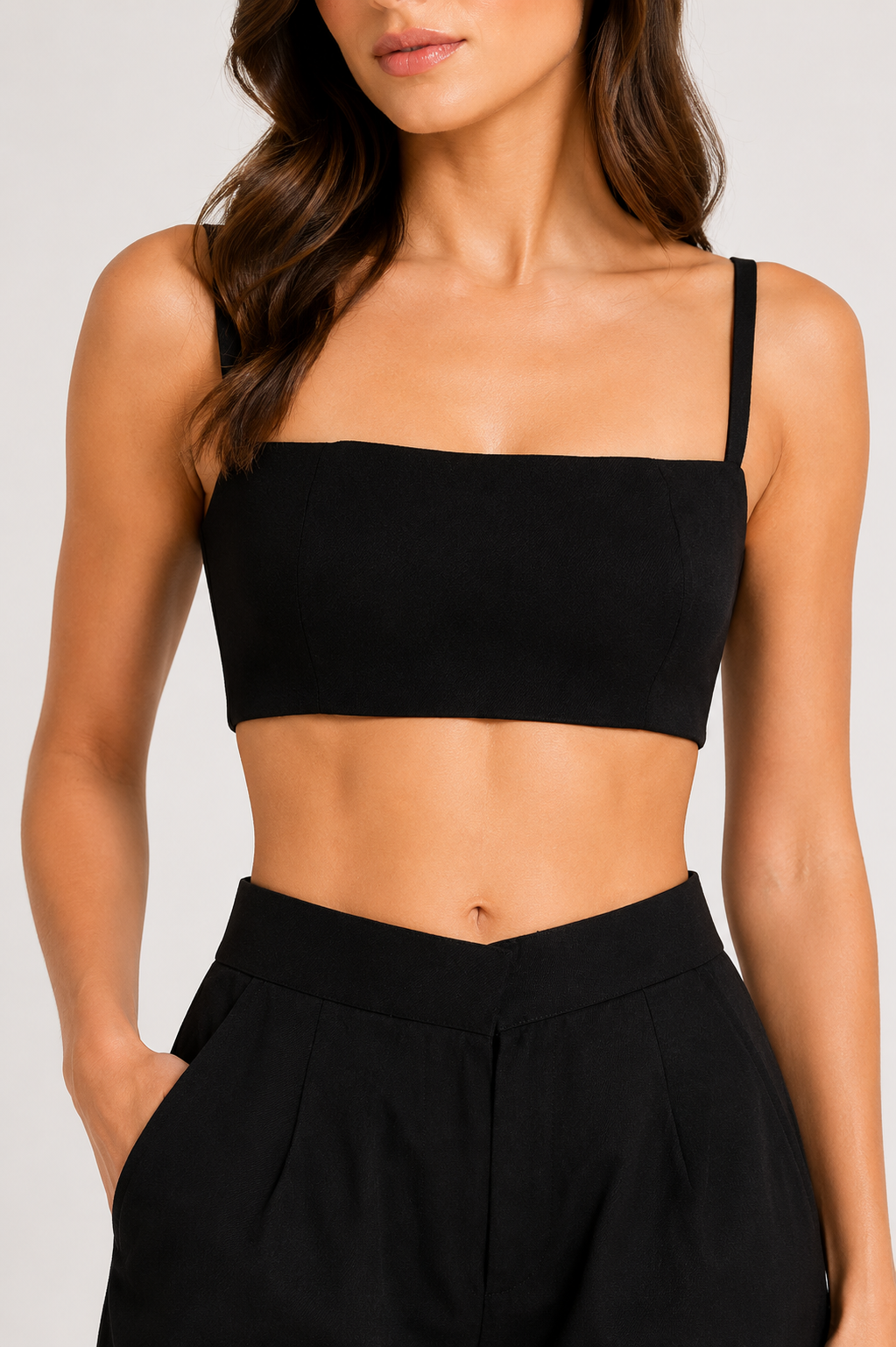Wool Top And Shorts Set