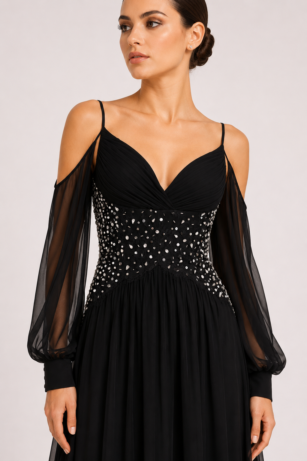 Off-Shoulder Long Dress