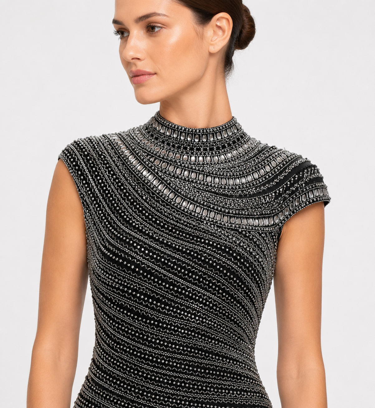 Beaded Column Dress