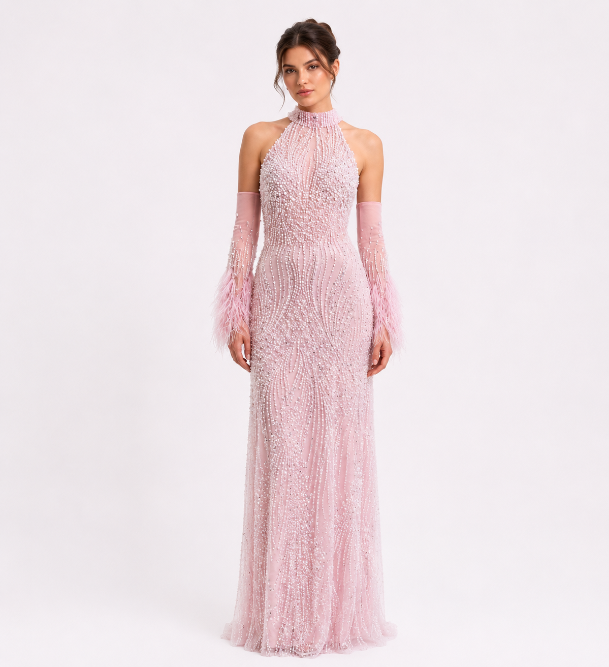 Beaded Long Dress