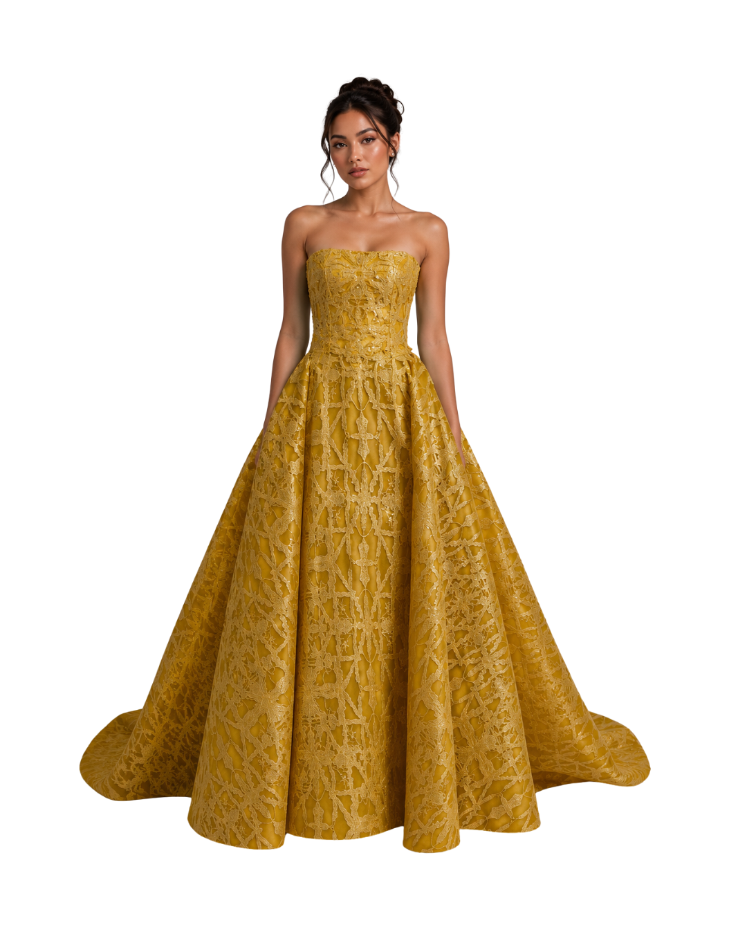 STRAPLESS BALL GOWN