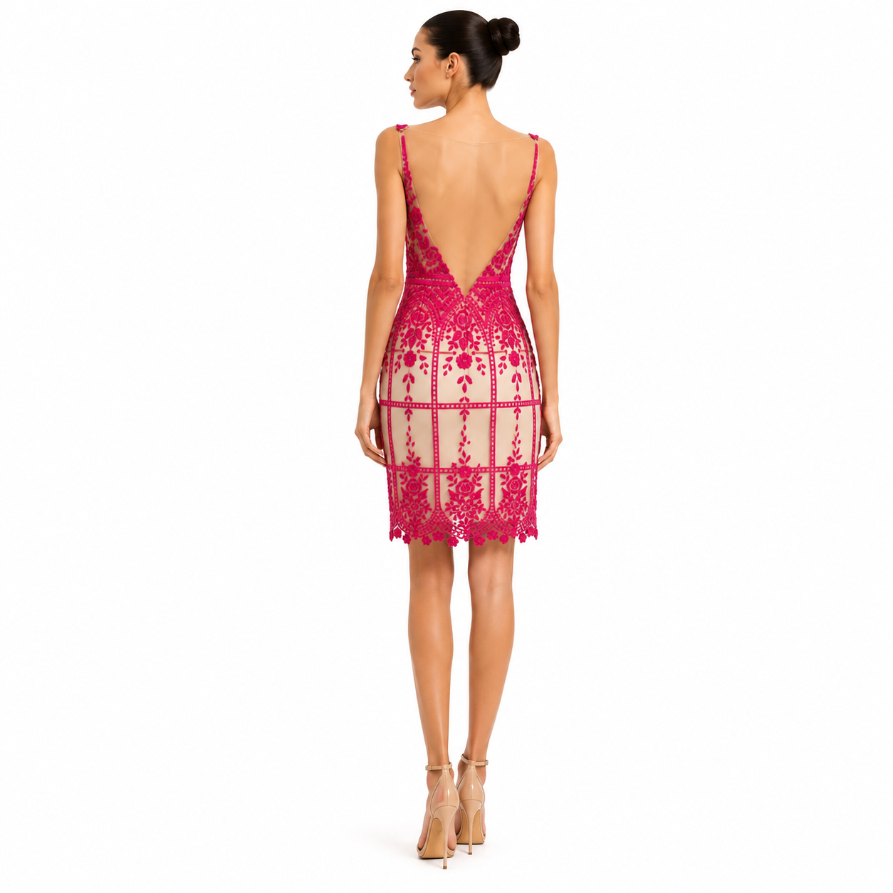 SEQUIN EMBROIDERED MINI DRESS