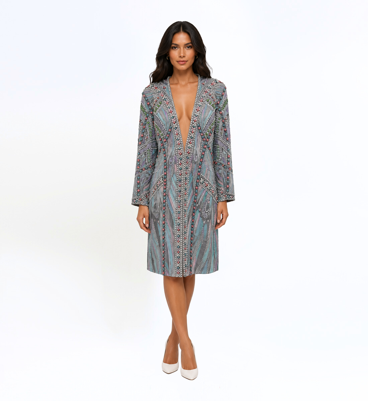 EMBELLISHED LONG JACKET