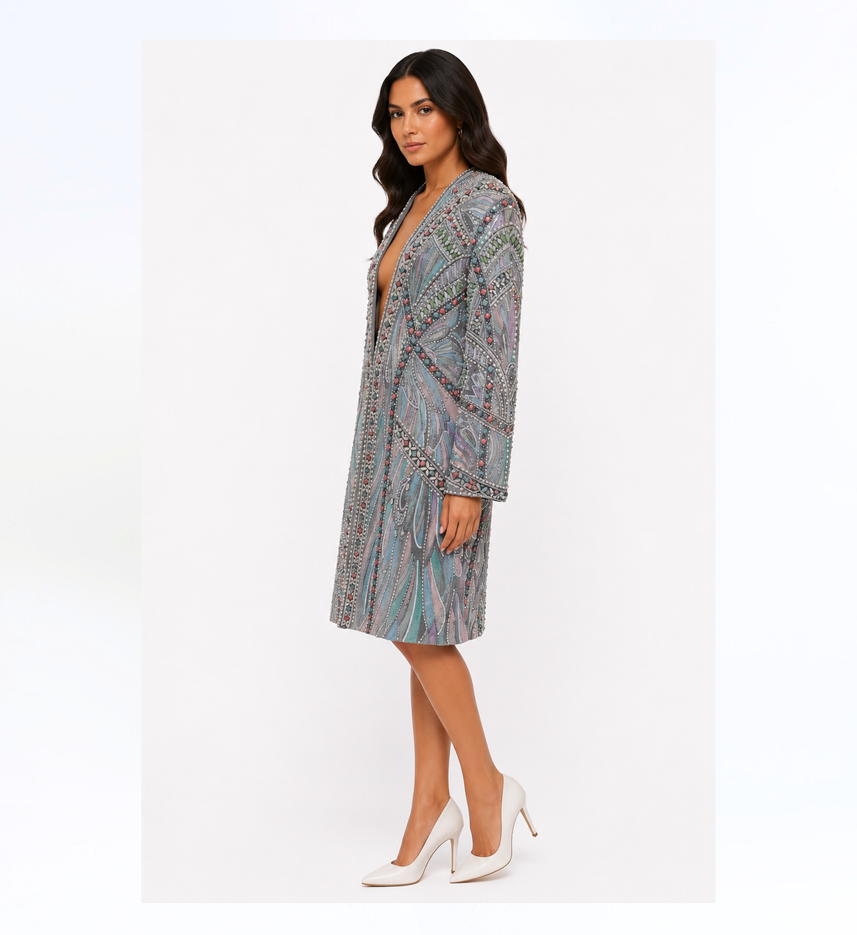 EMBELLISHED LONG JACKET