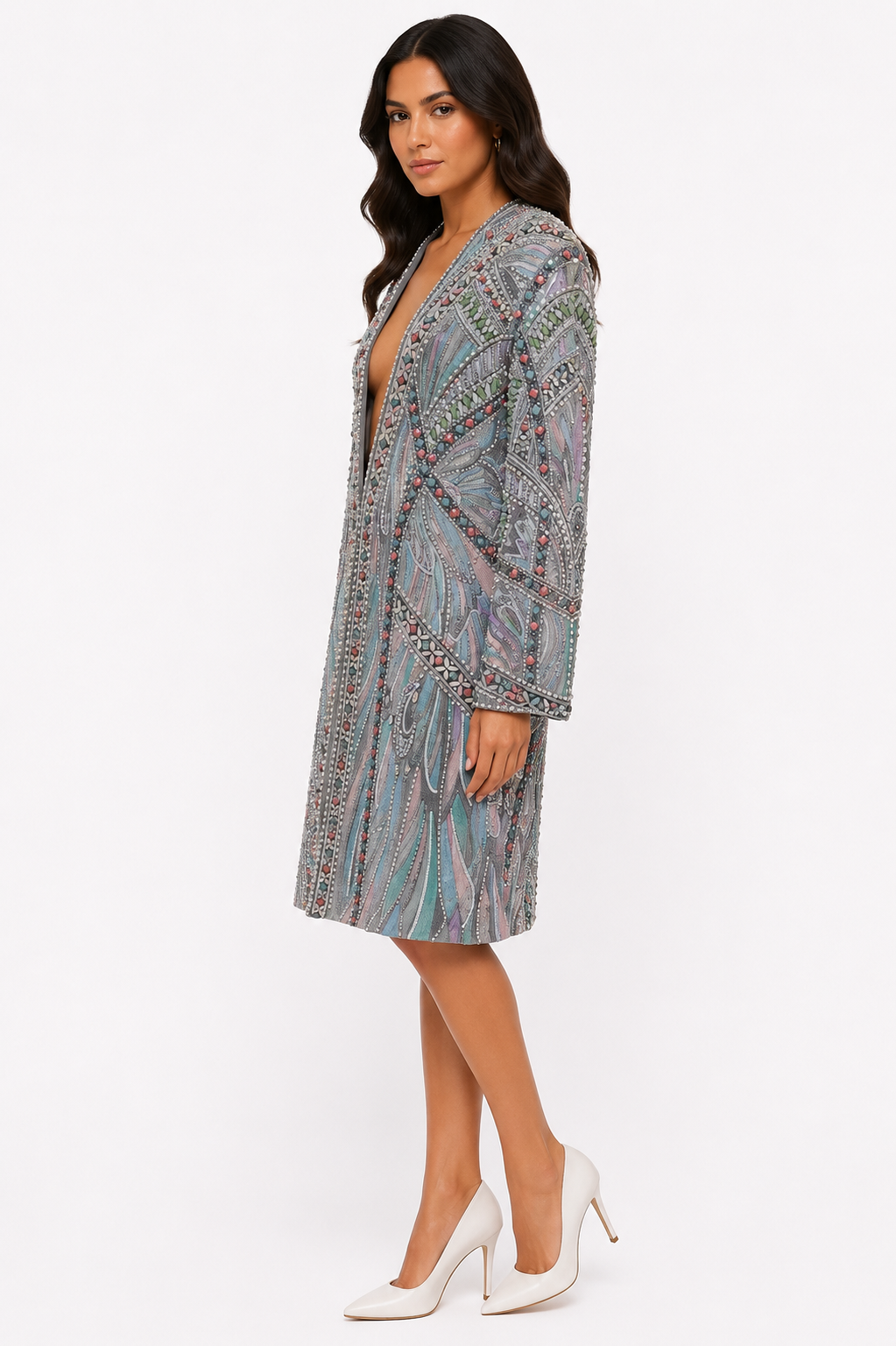 EMBELLISHED LONG JACKET