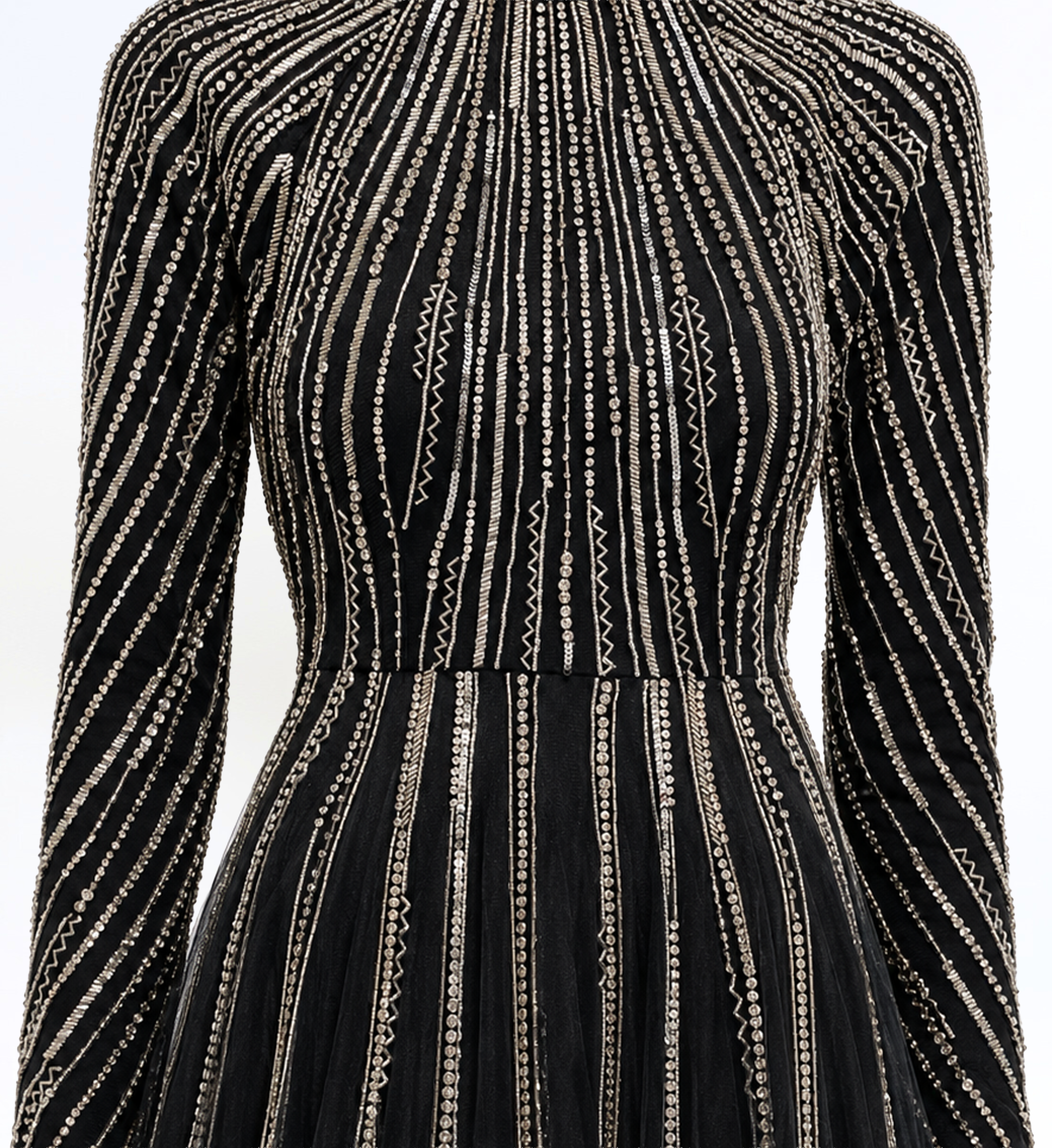 Beaded A-Line Dress