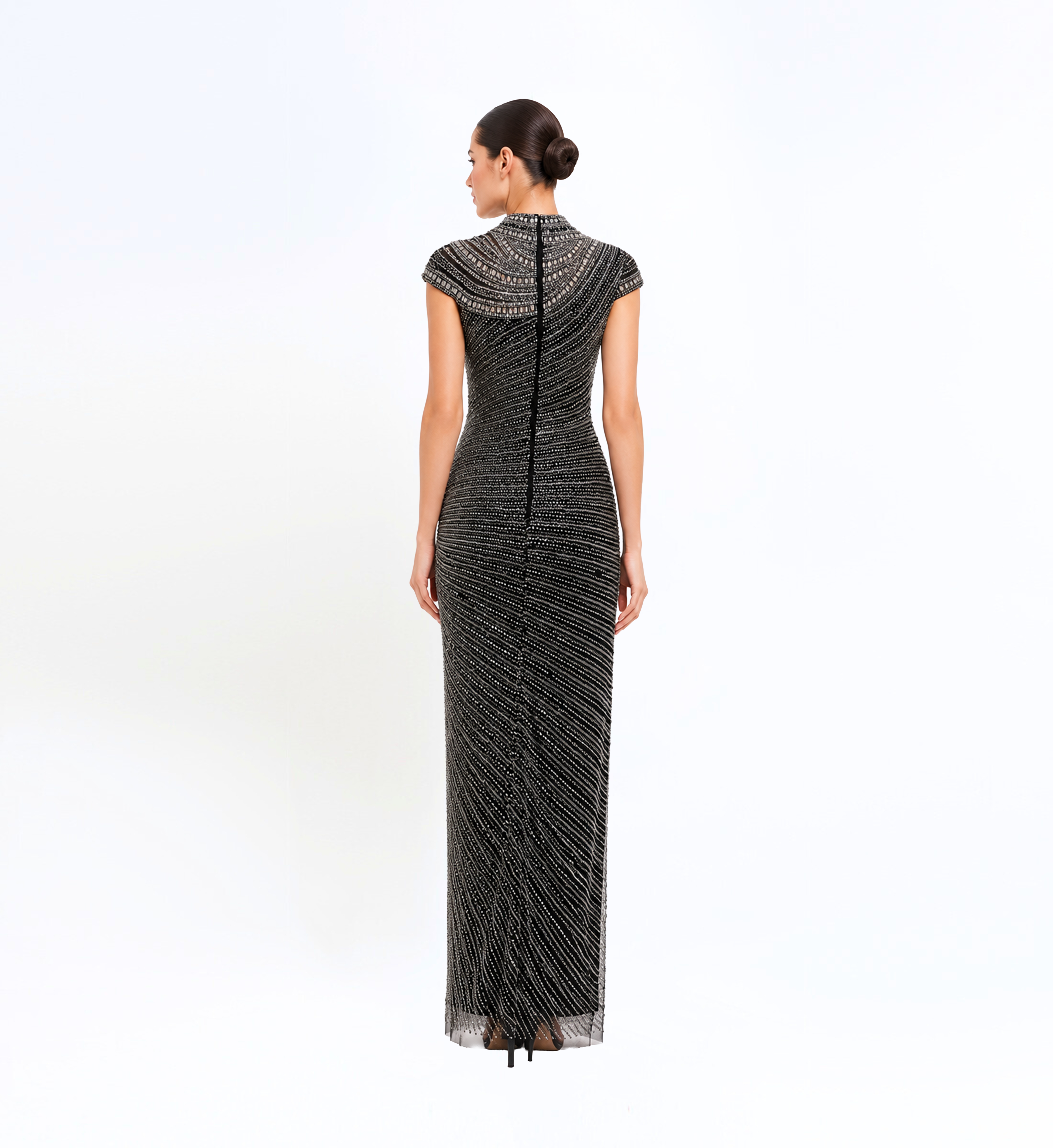 Beaded Column Dress