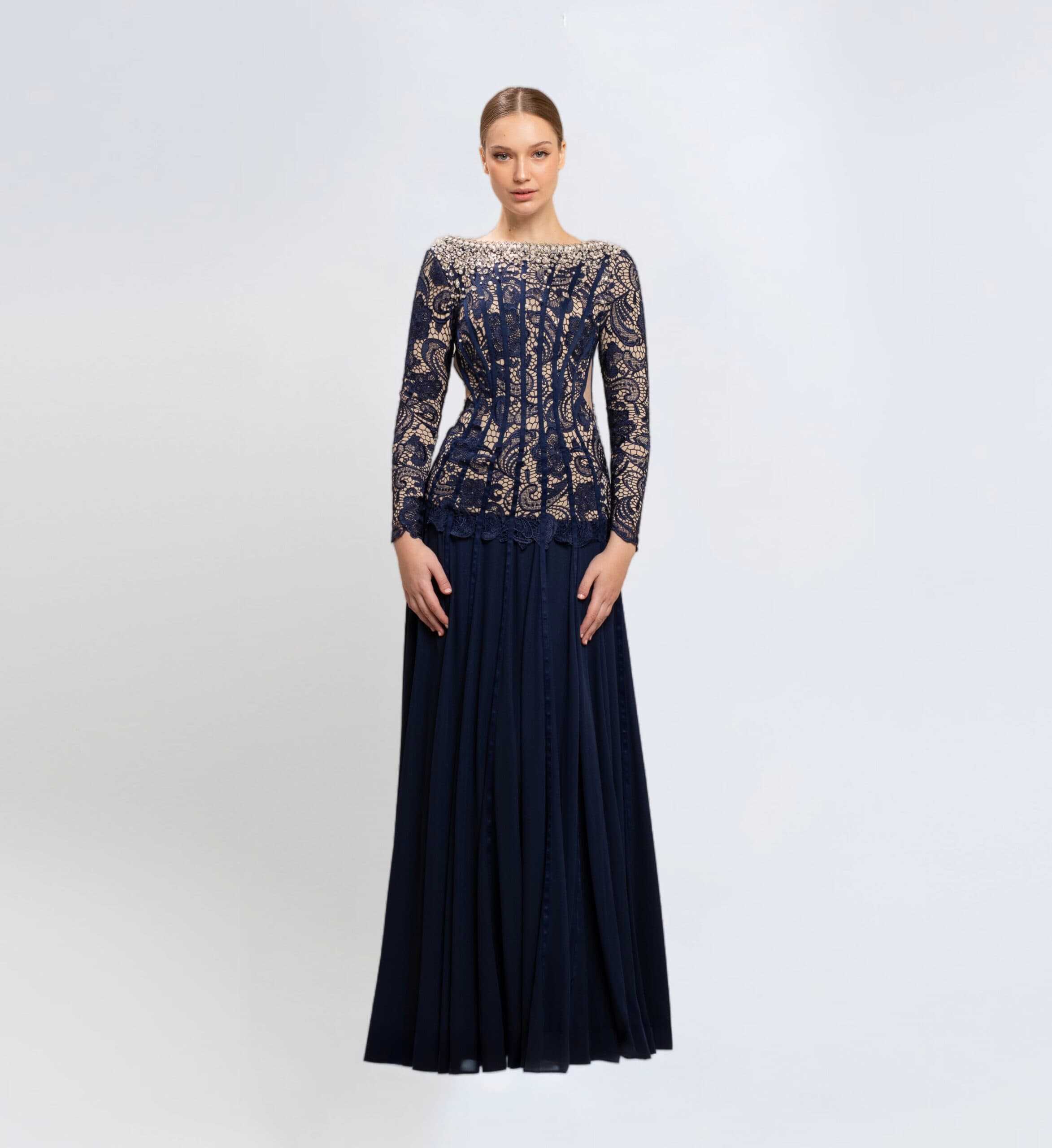 CORSET LACE LONG DRESS