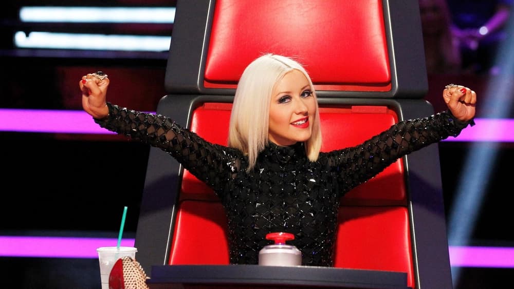 Christina Aguilera wearing Michael Cinco