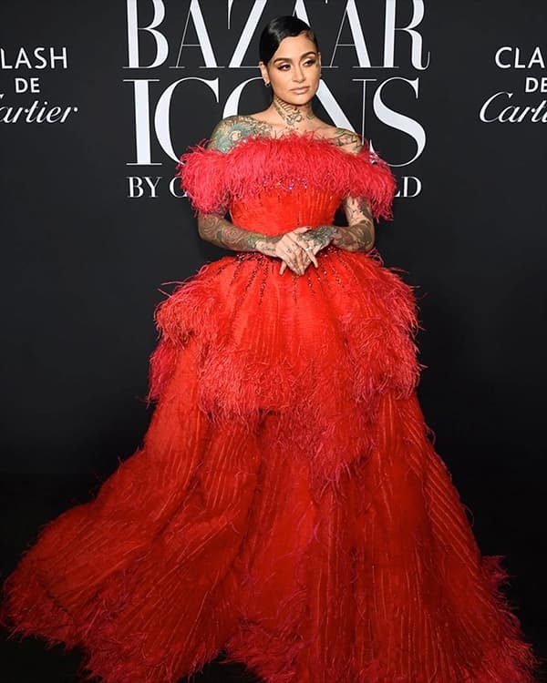 Kehlani wearing Michael Cinco