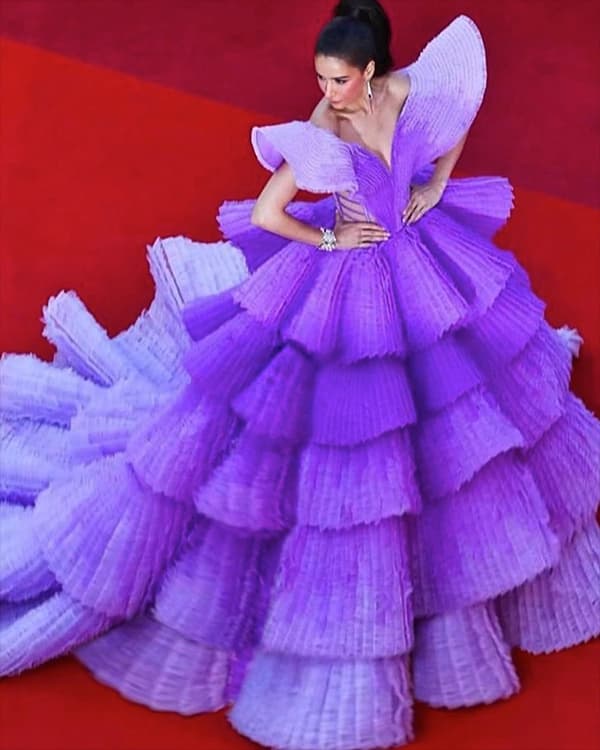 Sririta Jensen wearing Michael Cinco