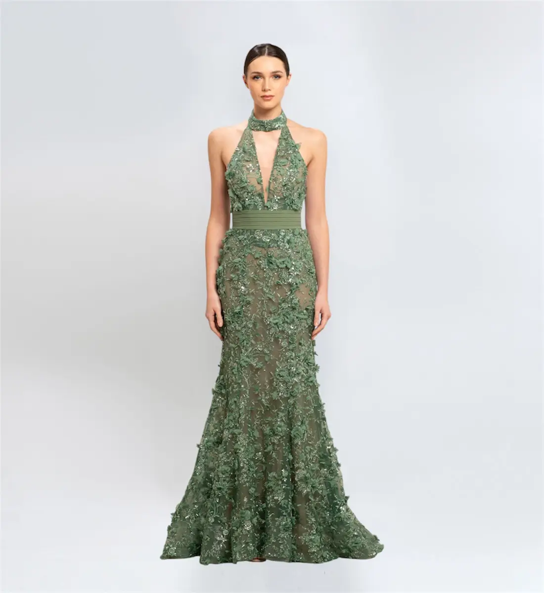 Halter Neck Long Dress