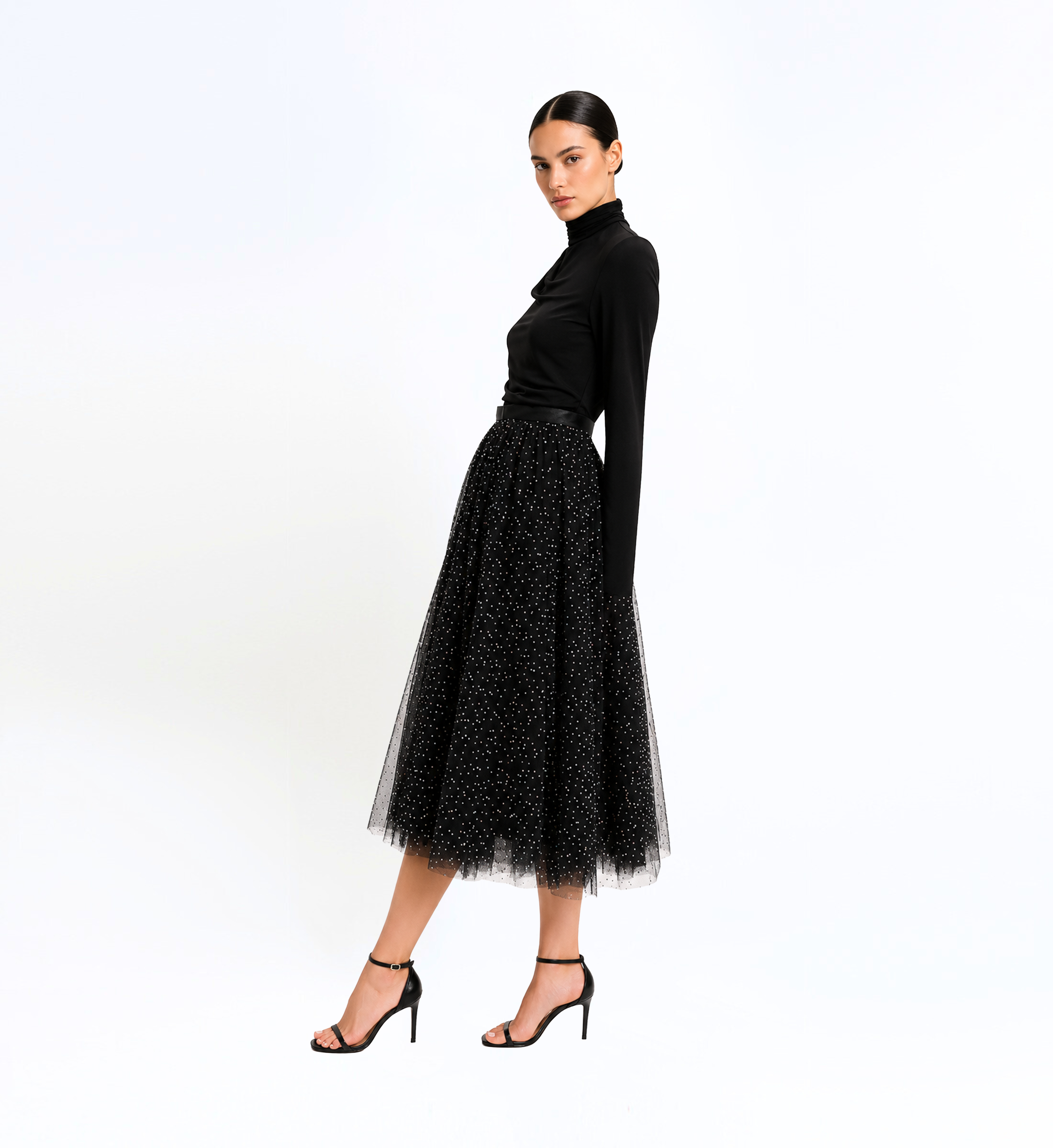 Beaded Tulle Skirt
