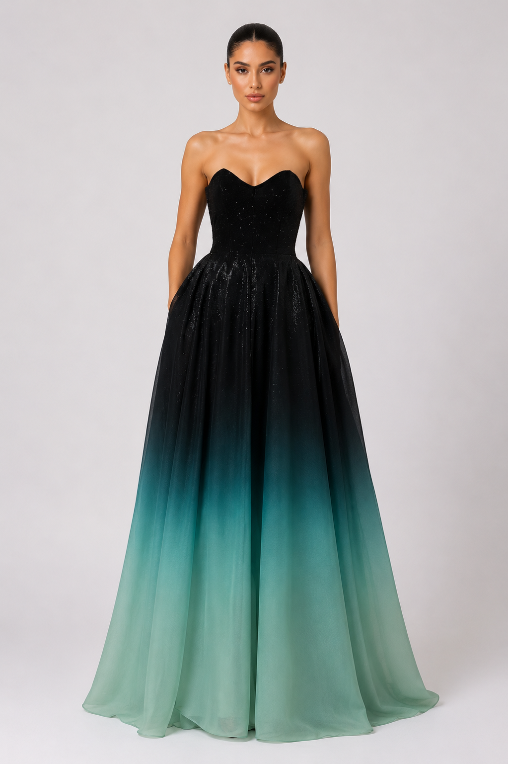 OMBRÉ TULLE GOWN
