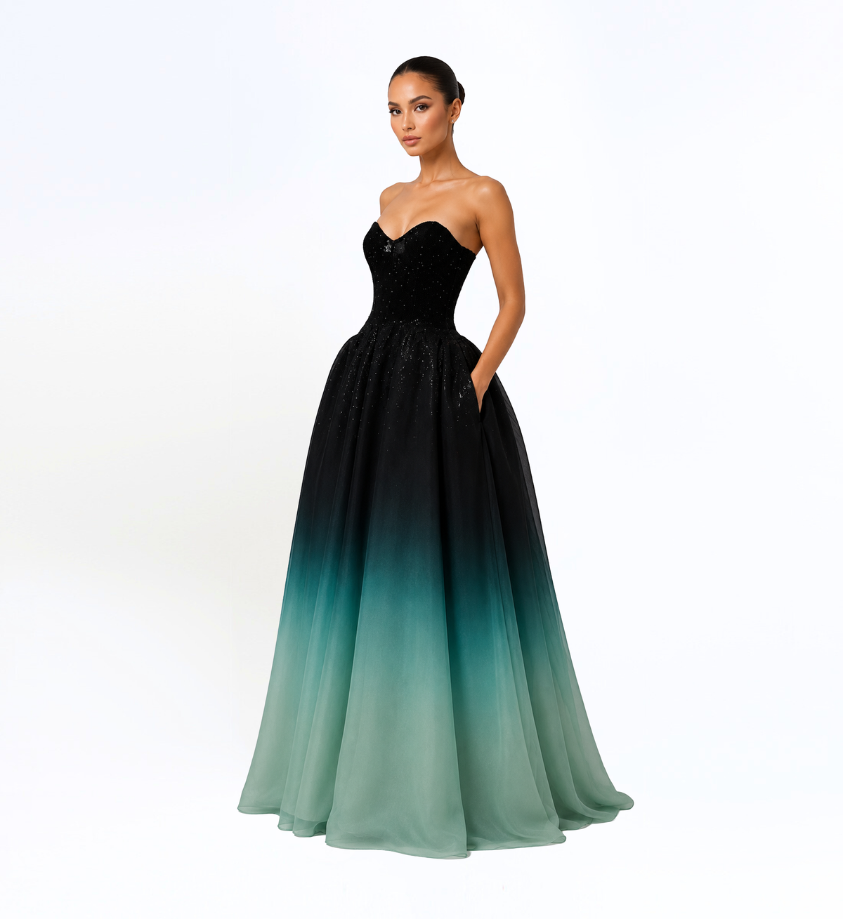 OMBR TULLE GOWN