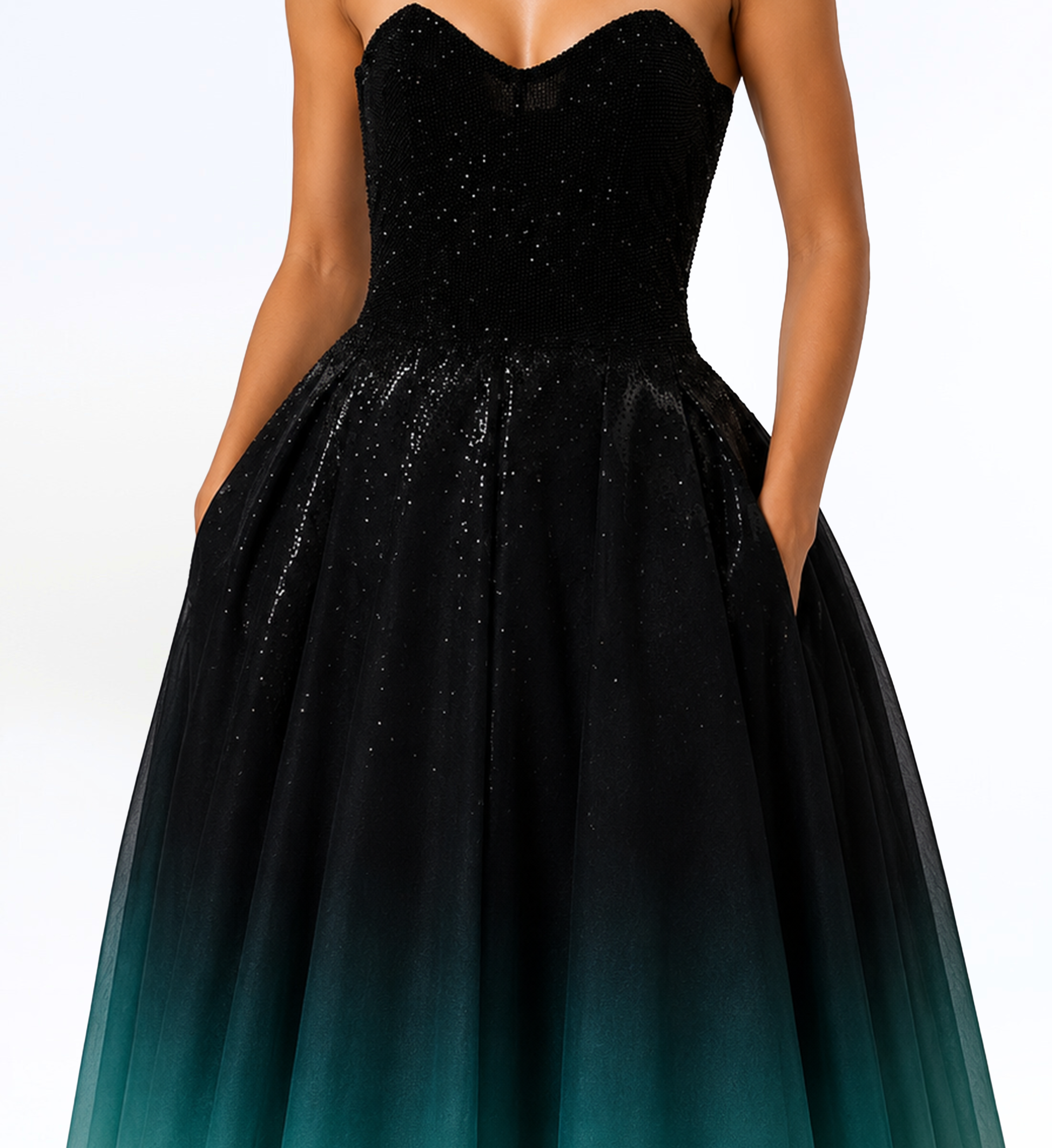 OMBR TULLE GOWN