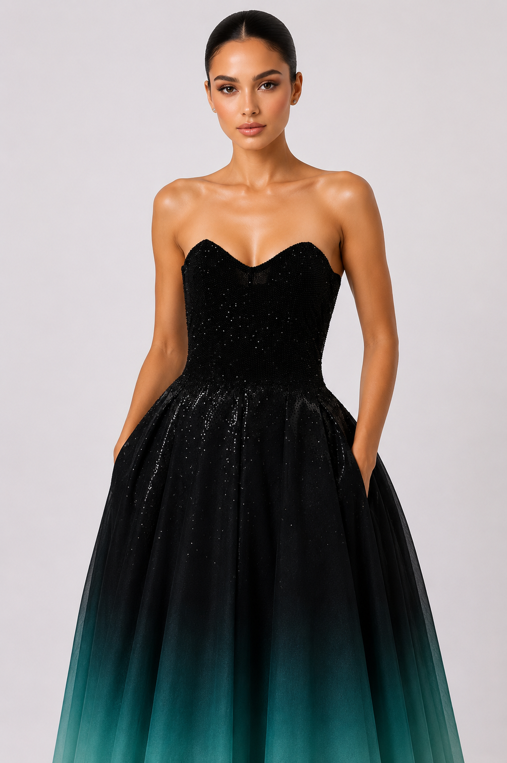OMBRÉ TULLE GOWN