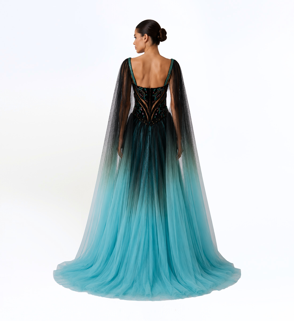 OMBRÉ TULLE GOWN