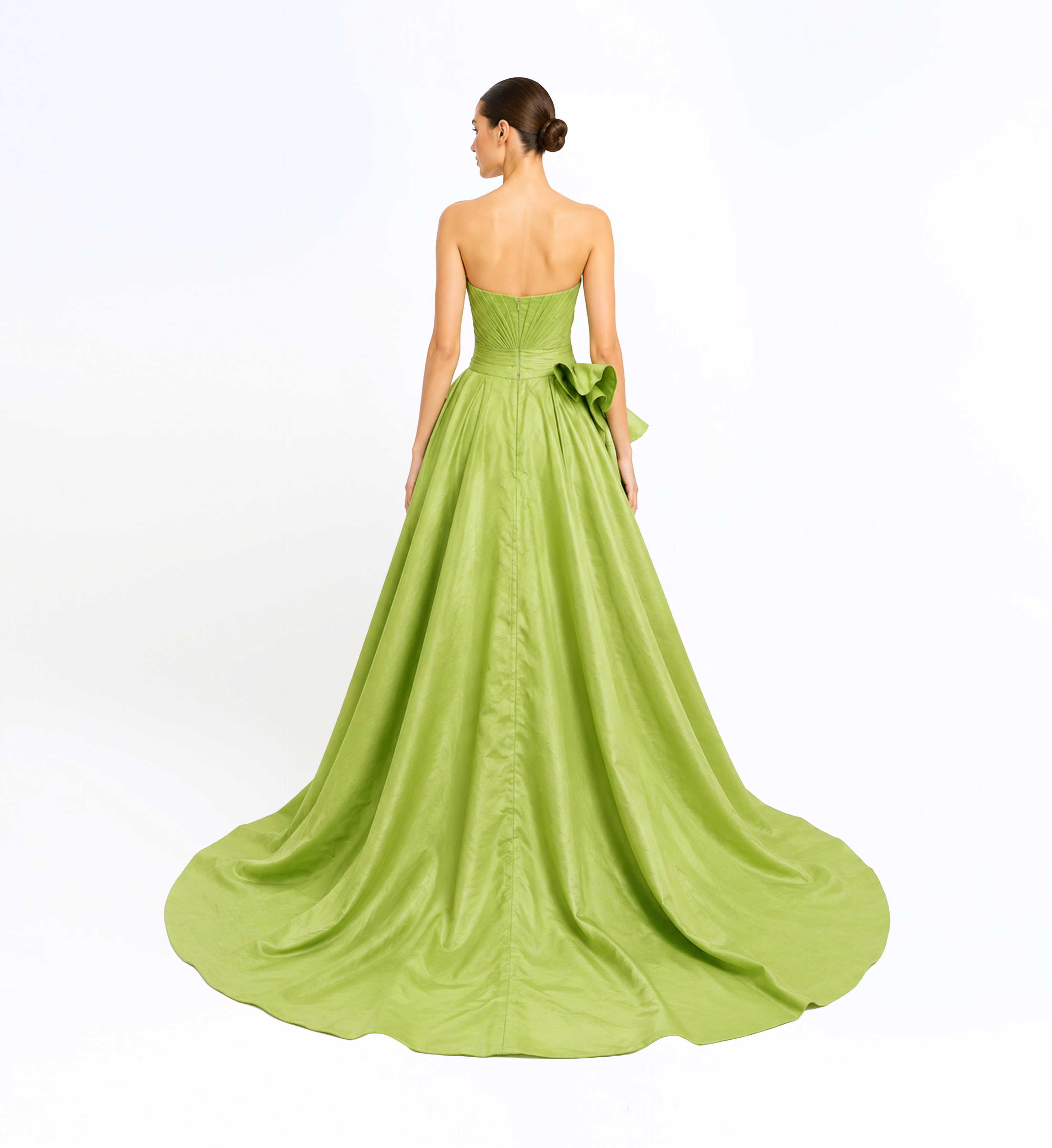 Drape Ruffle Long Dress