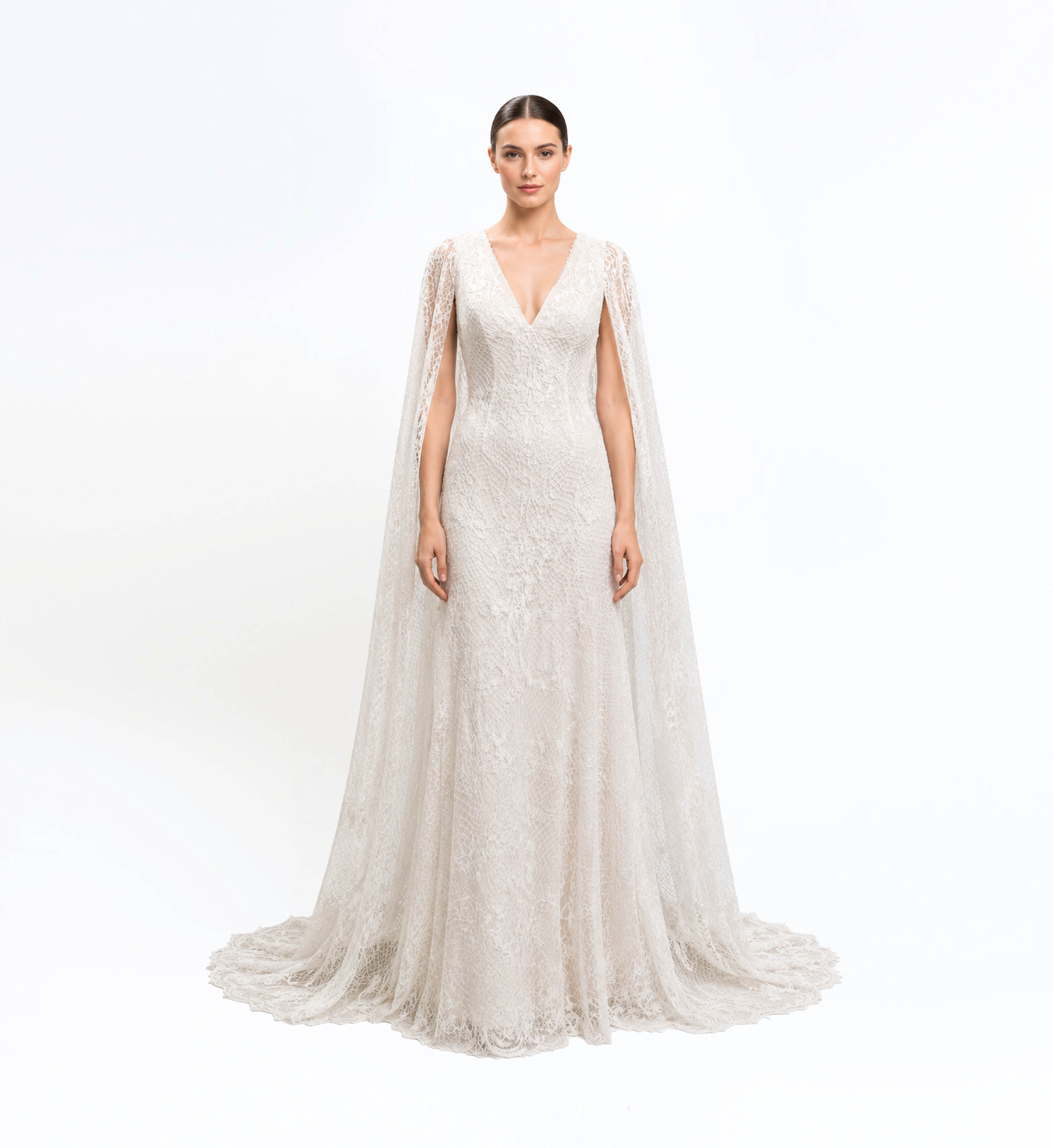 Thread Embroidered Long Dress