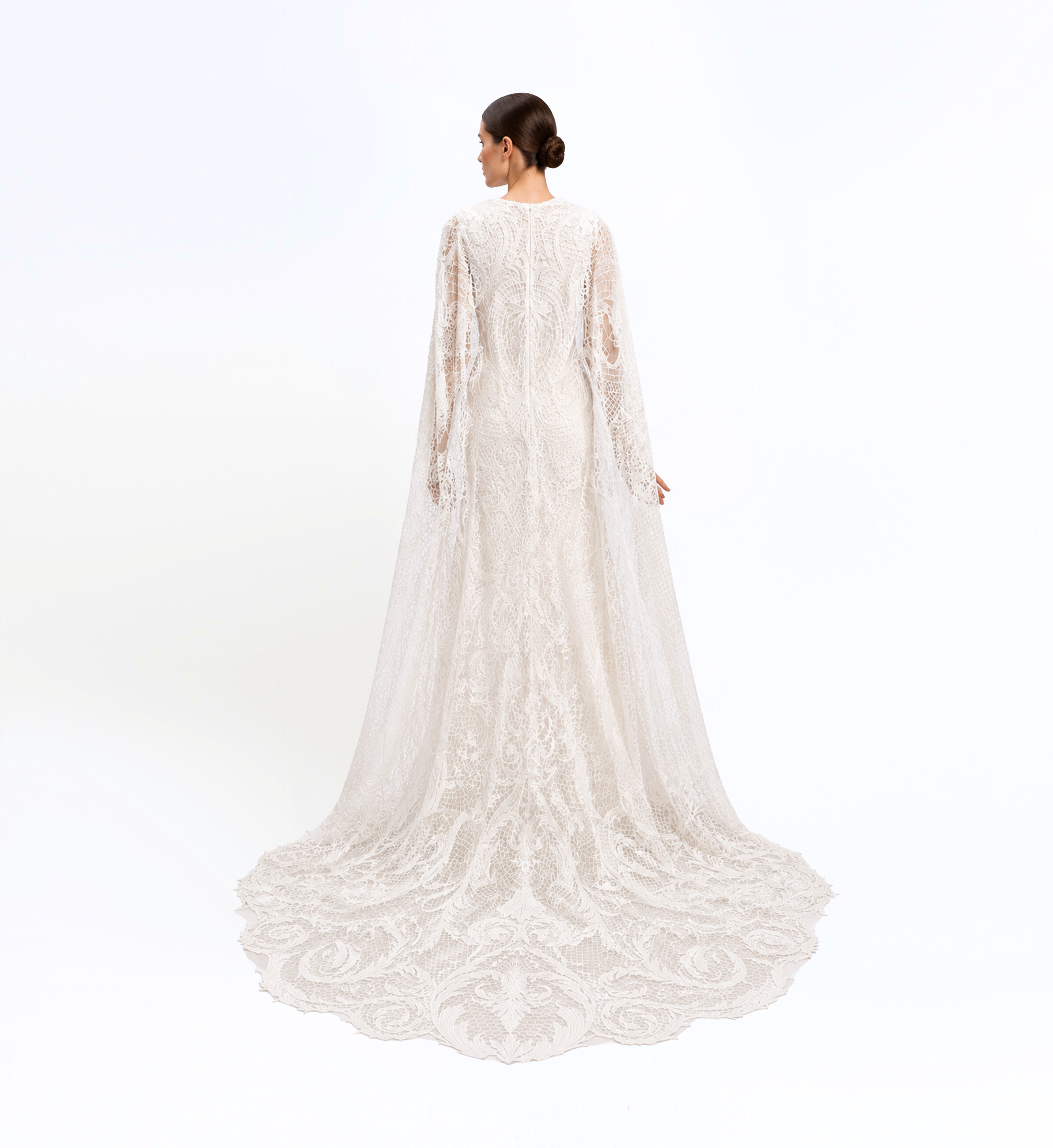 Thread Embroidered Long Dress
