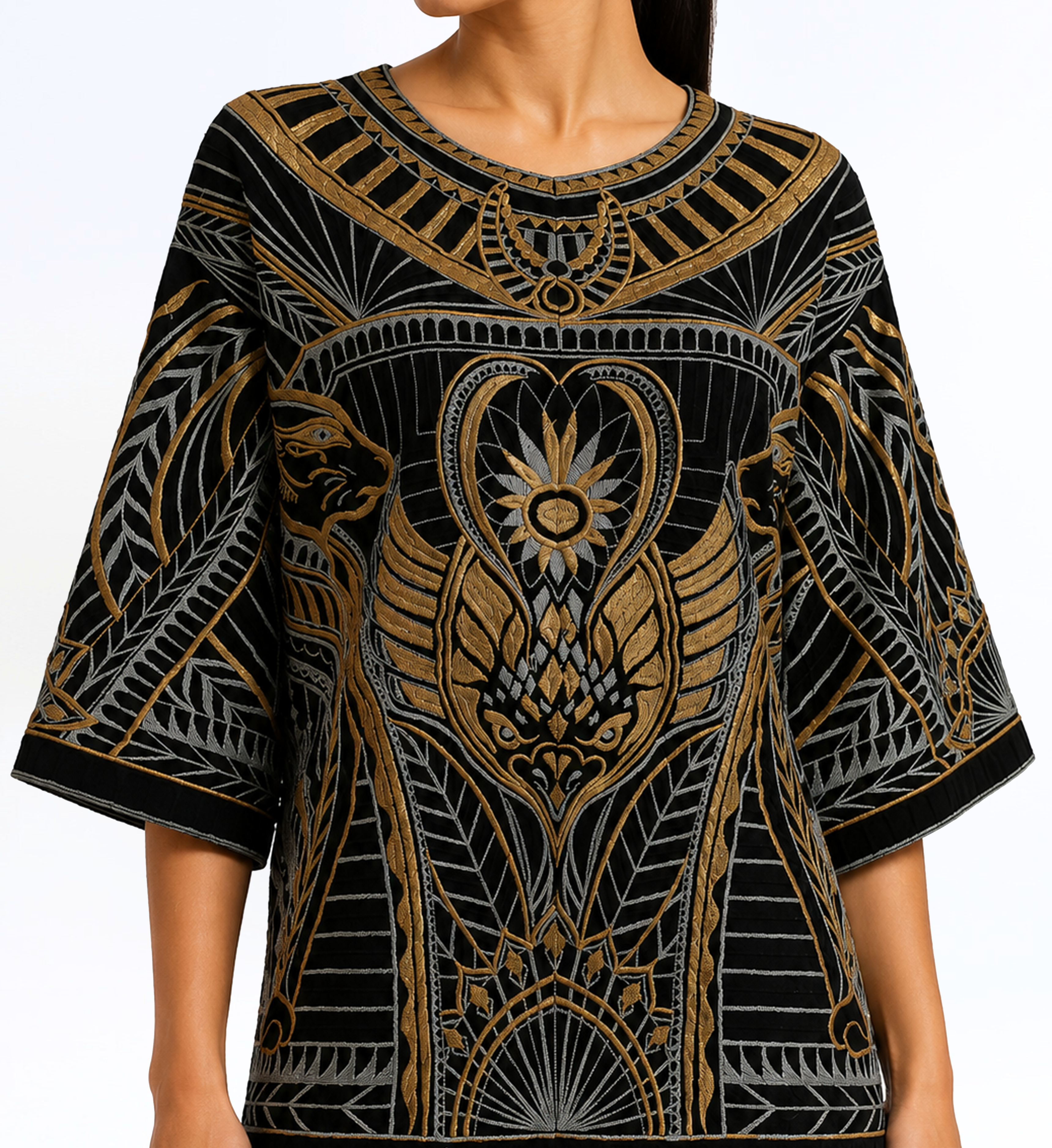 Embroidered Boxy Top