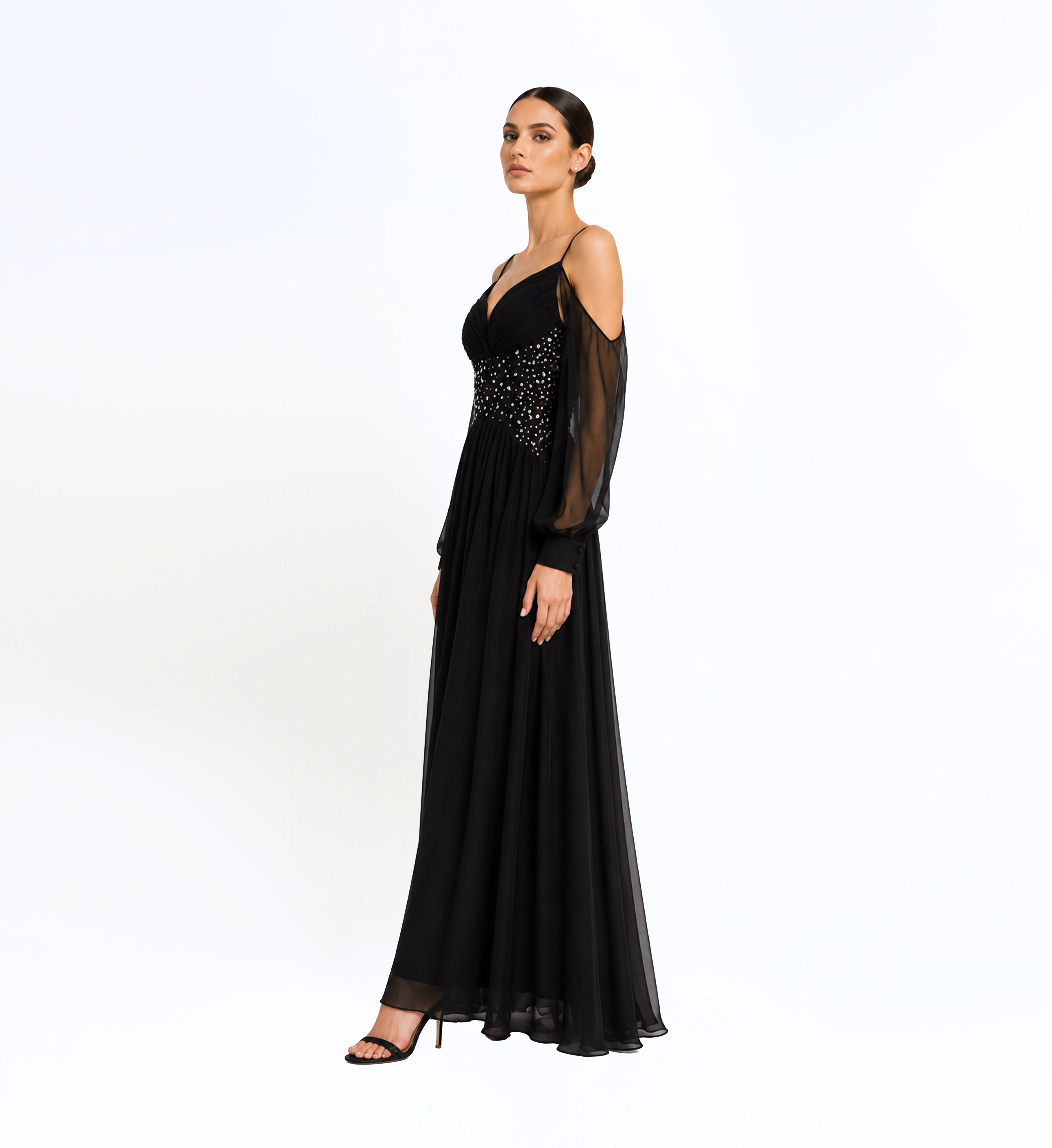 Off-Shoulder Long Dress