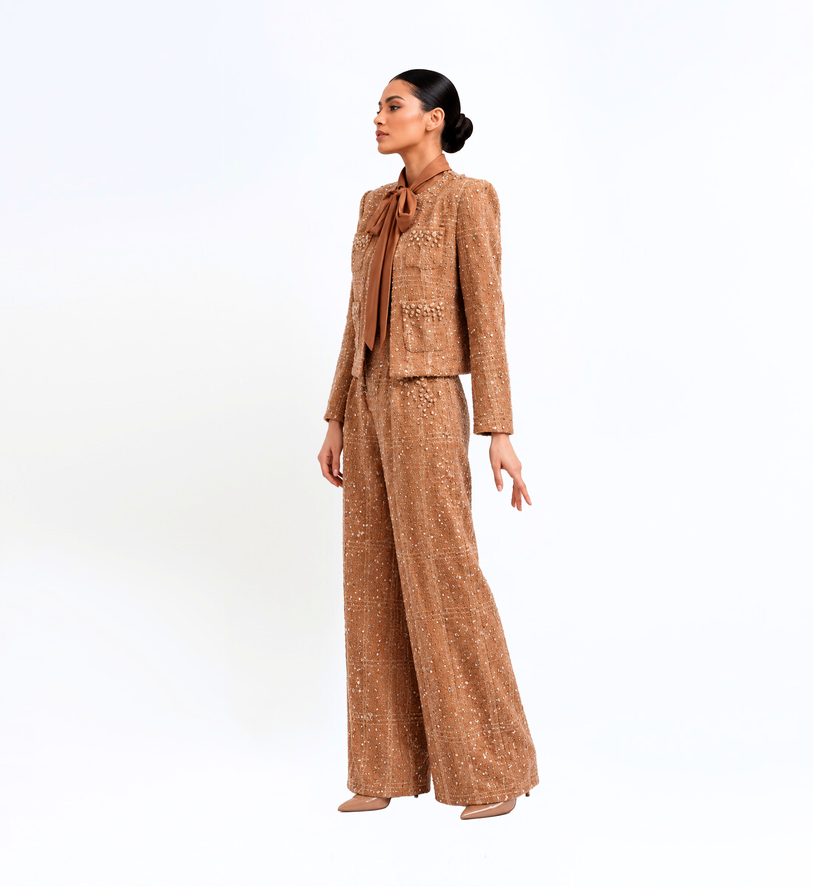 Wool Top And Pants Set