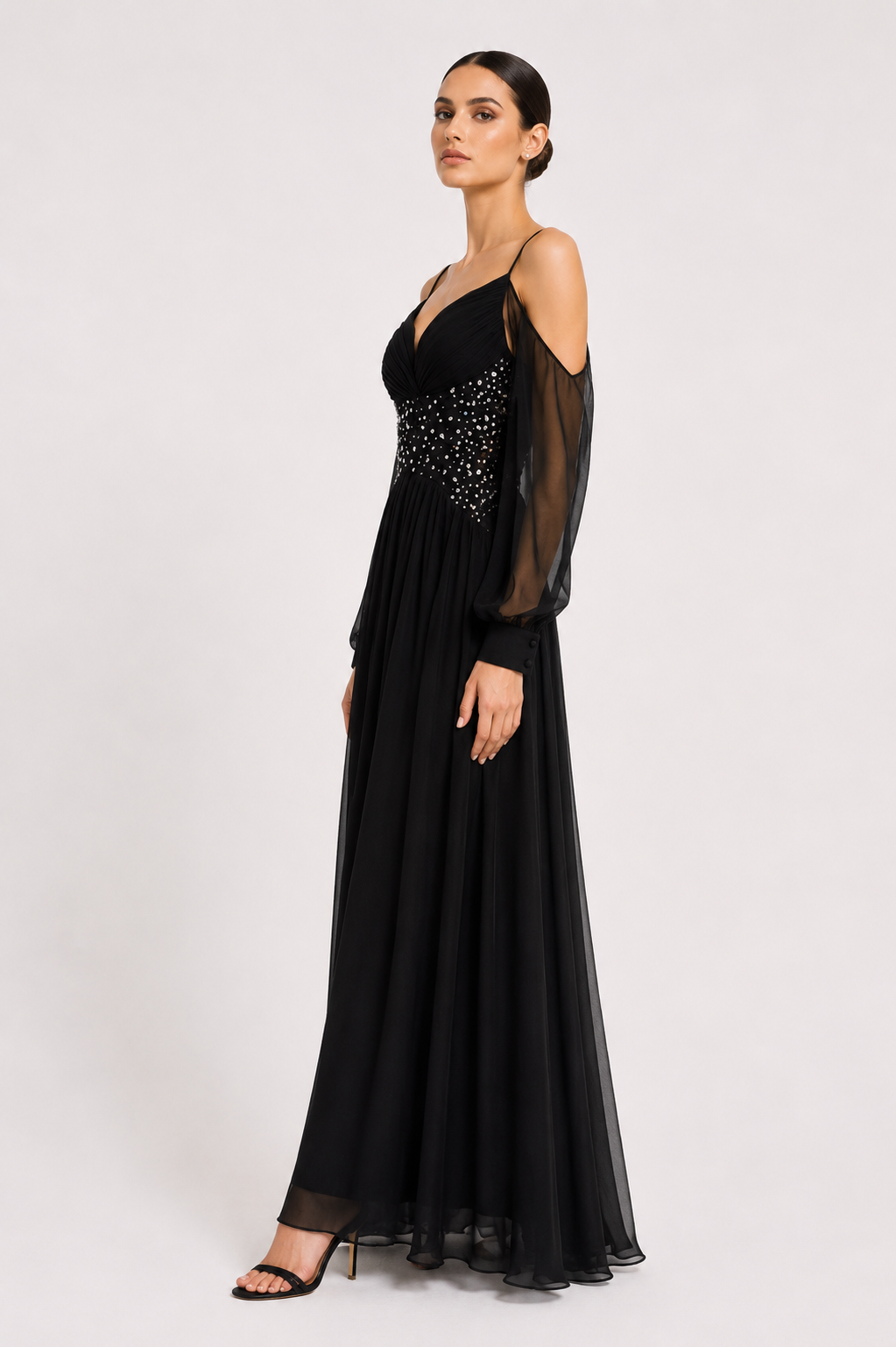 Off-Shoulder Long Dress