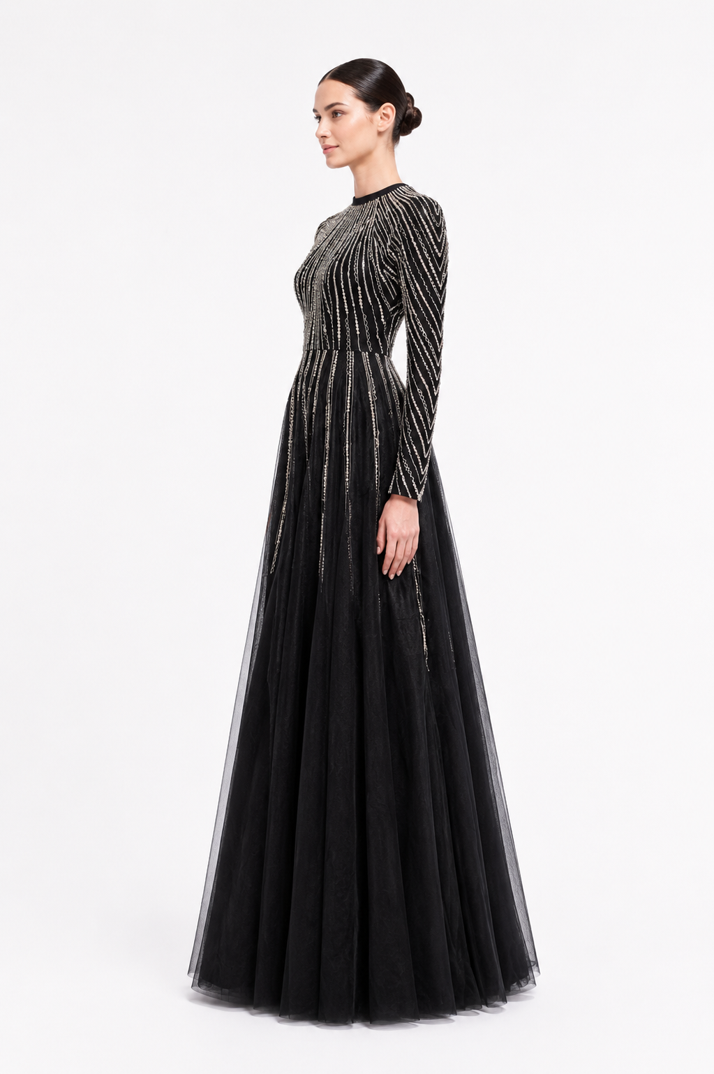 Beaded A-Line Dress