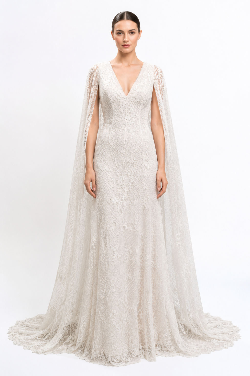 Thread Embroidered Long Dress