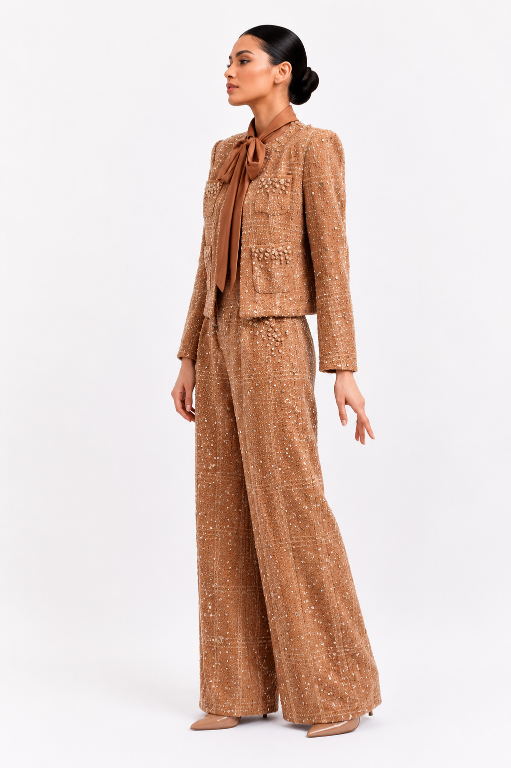 Wool Top And Pants Set